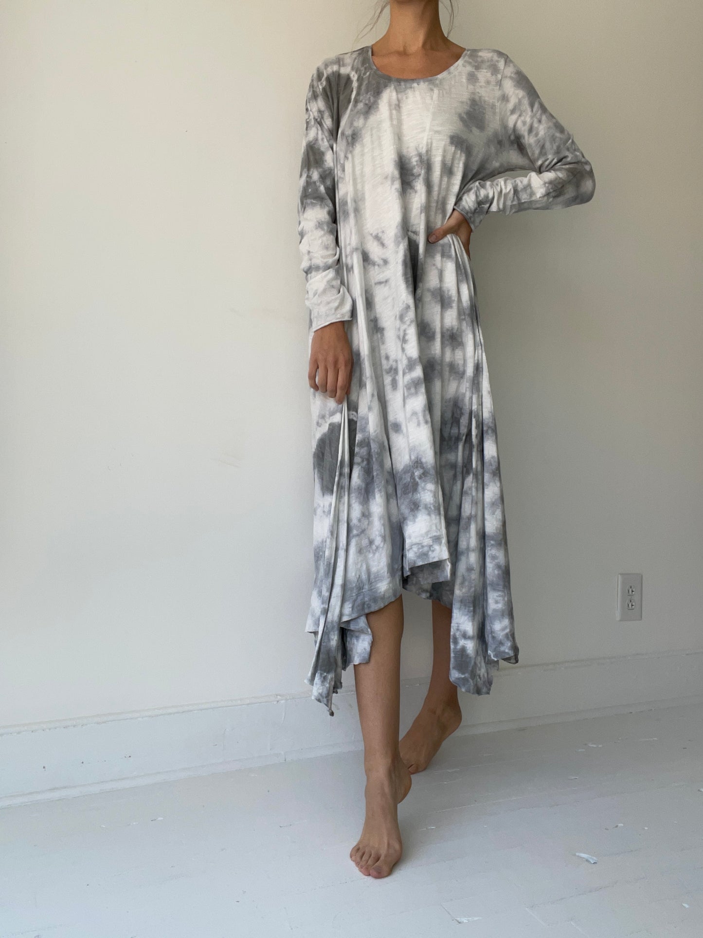 long ballet dress tie-dye