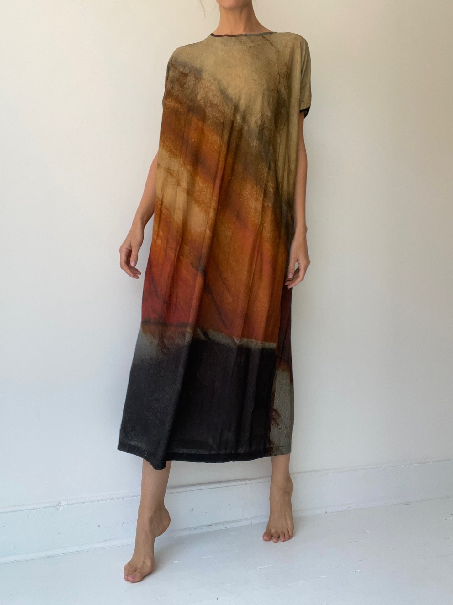 barbara bologna print tube dress BURN