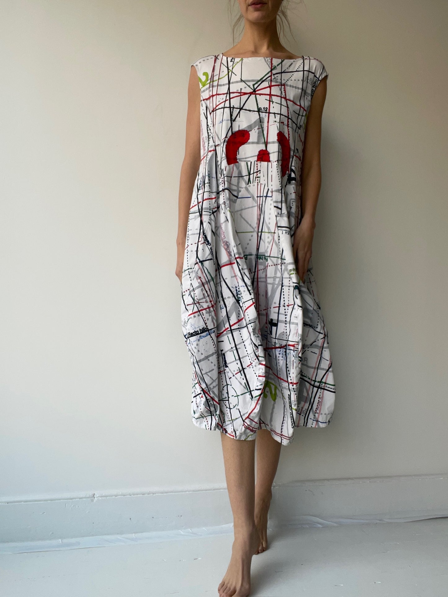 preloved print dress