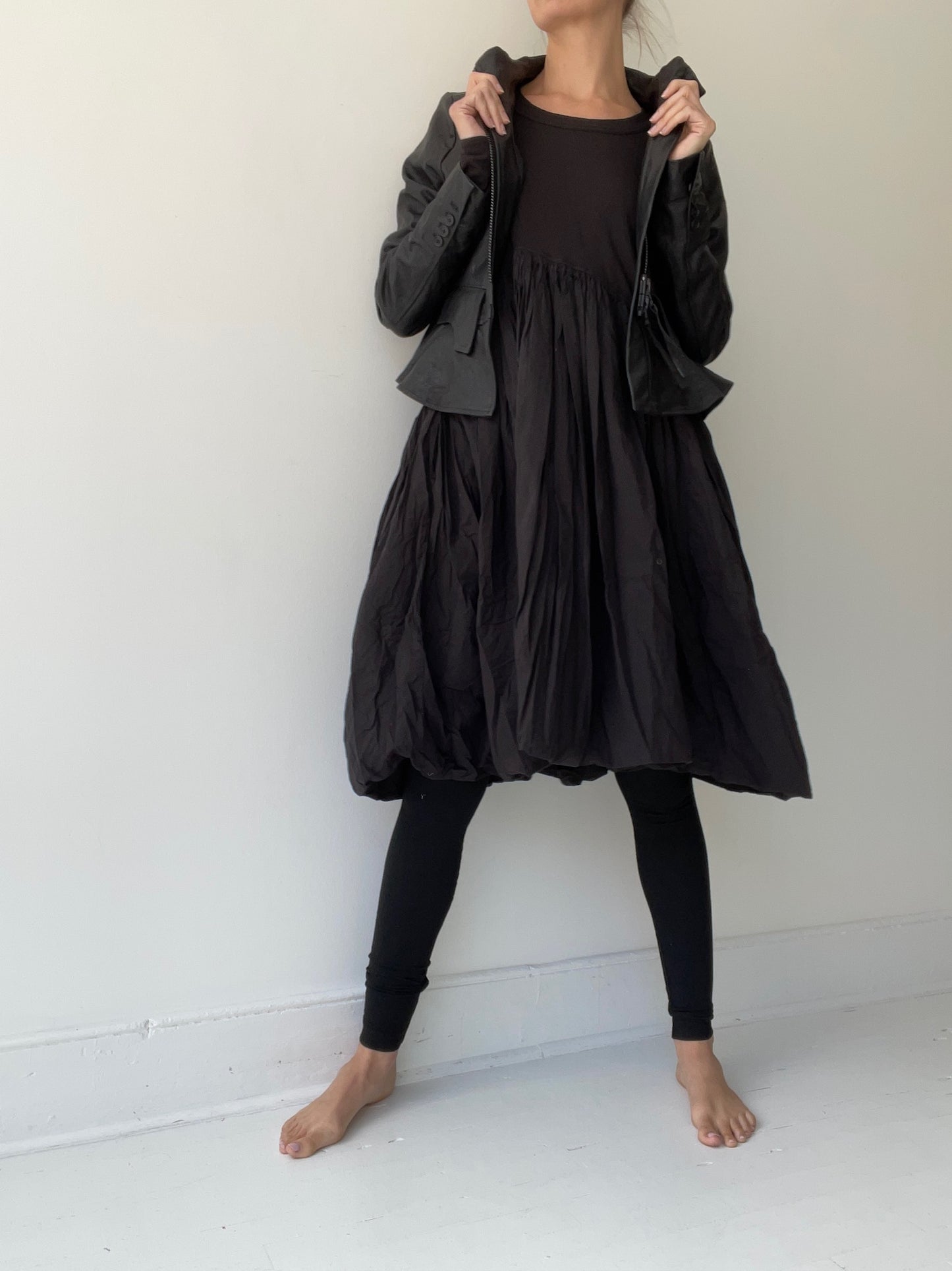 rundholz mainline leather flutter jacket