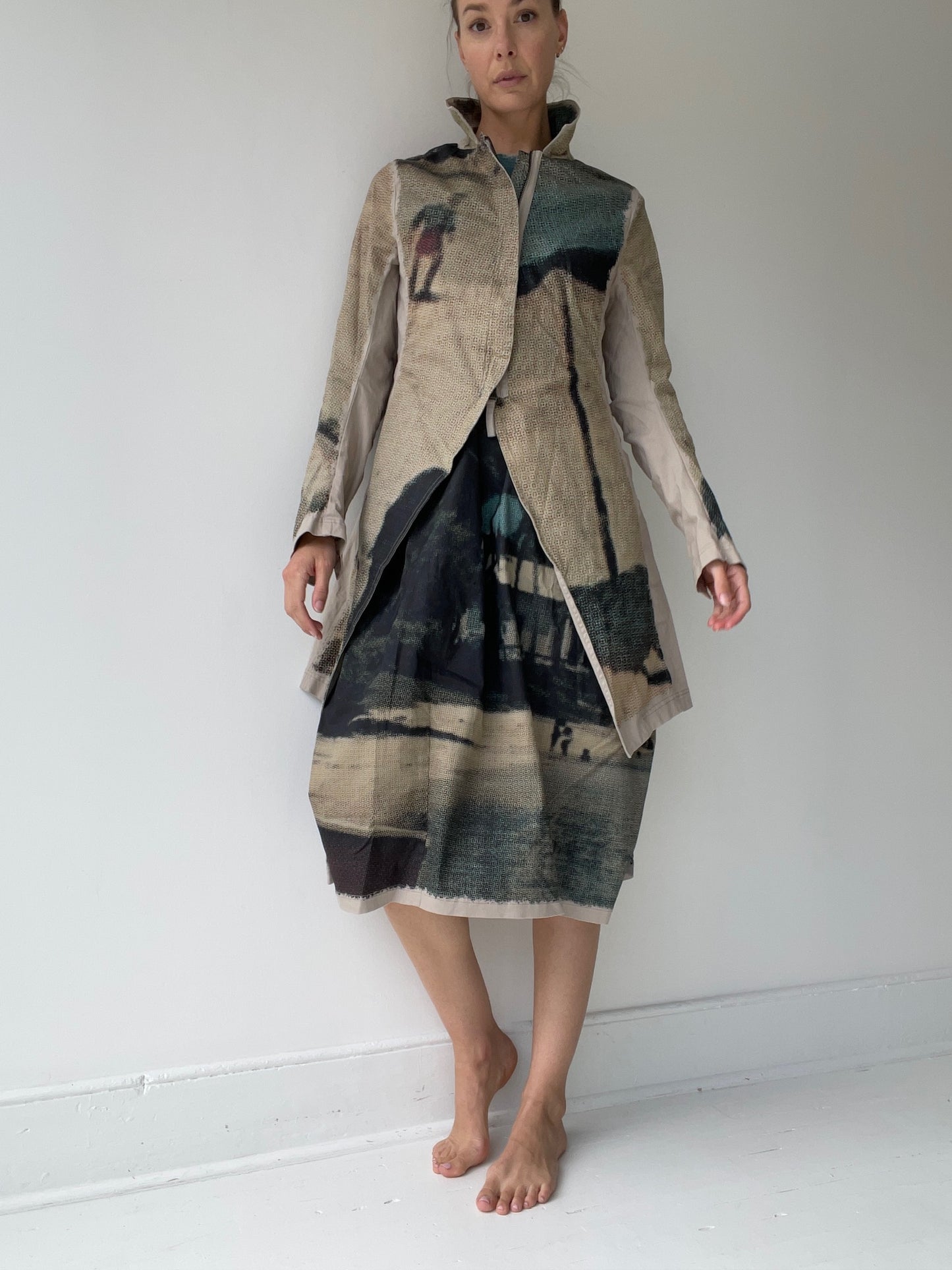 rundholz dip scene print coat