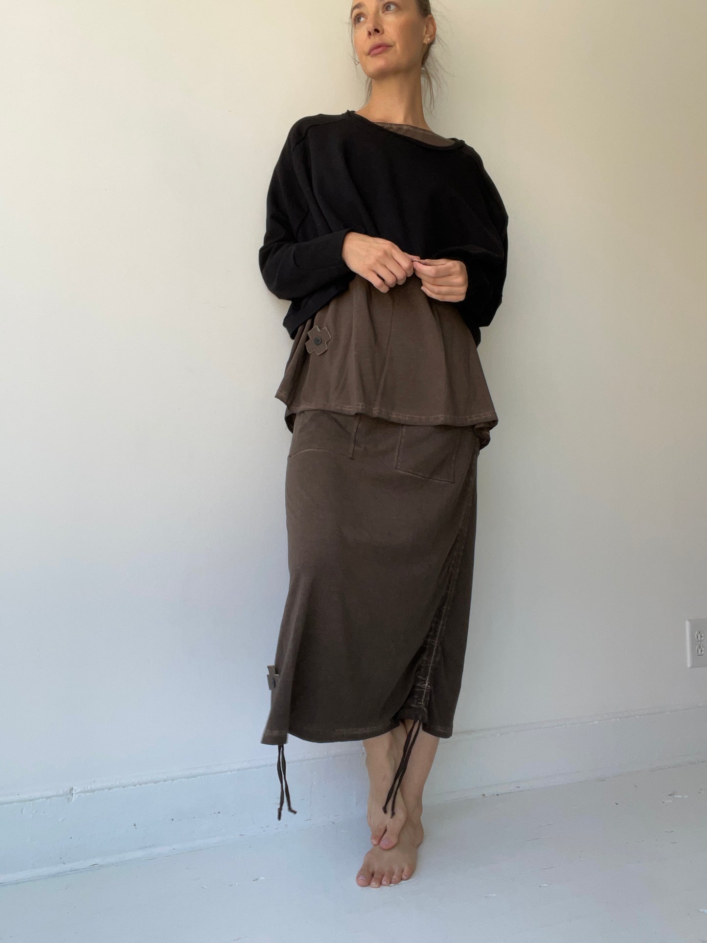 plü wide short sweatshirt