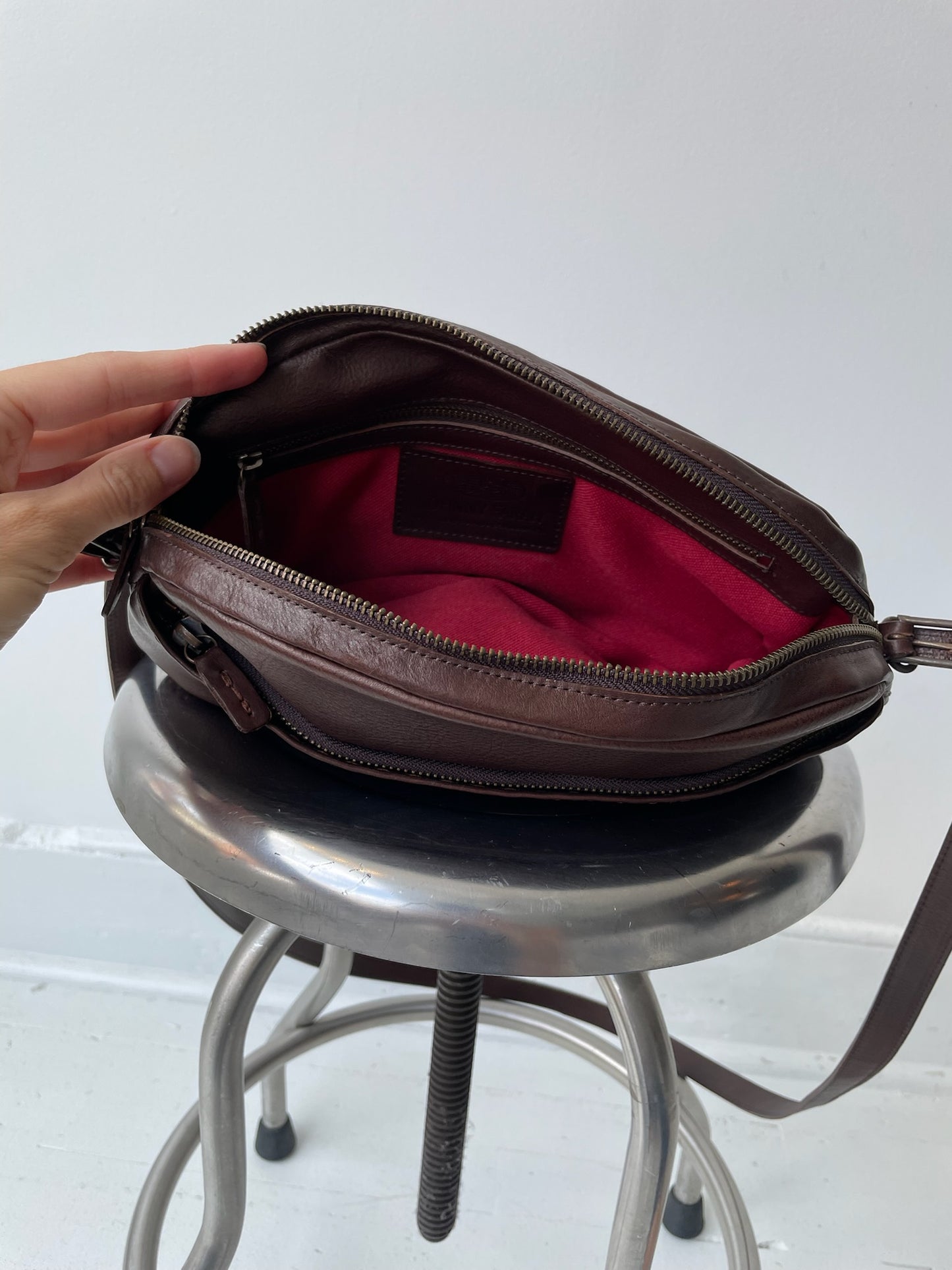 johnny farah brown vienna bag