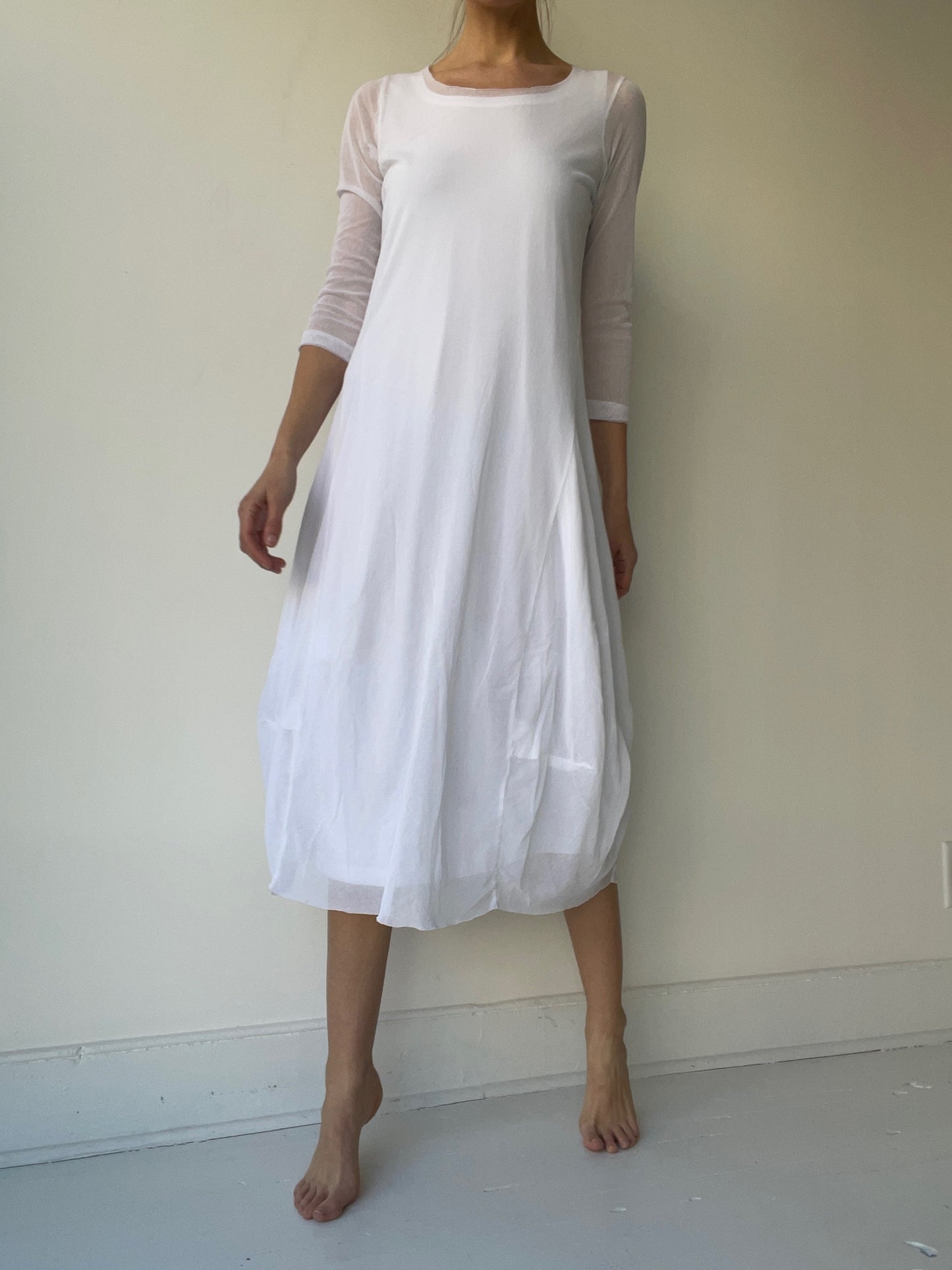 rundholz black label white 2 piece dress