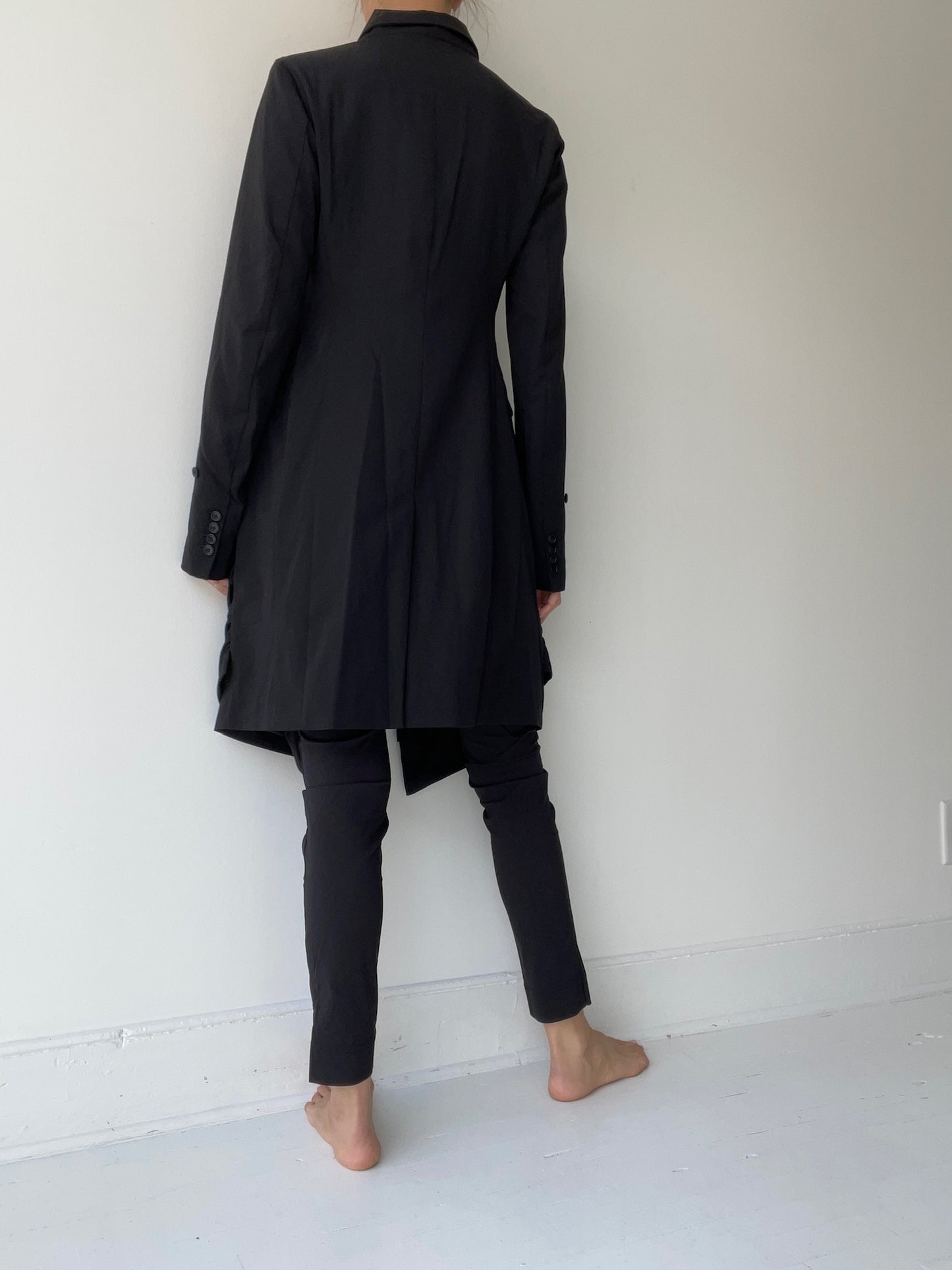 rundholz mainline long ruched coat