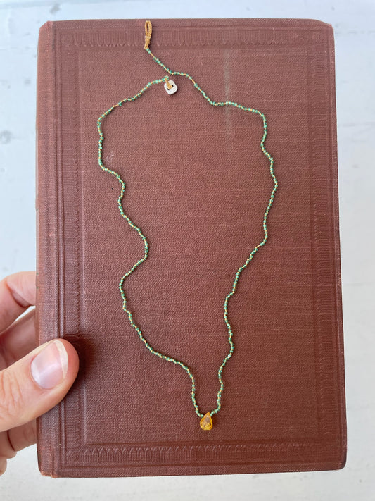 antomoon citrine bead necklace