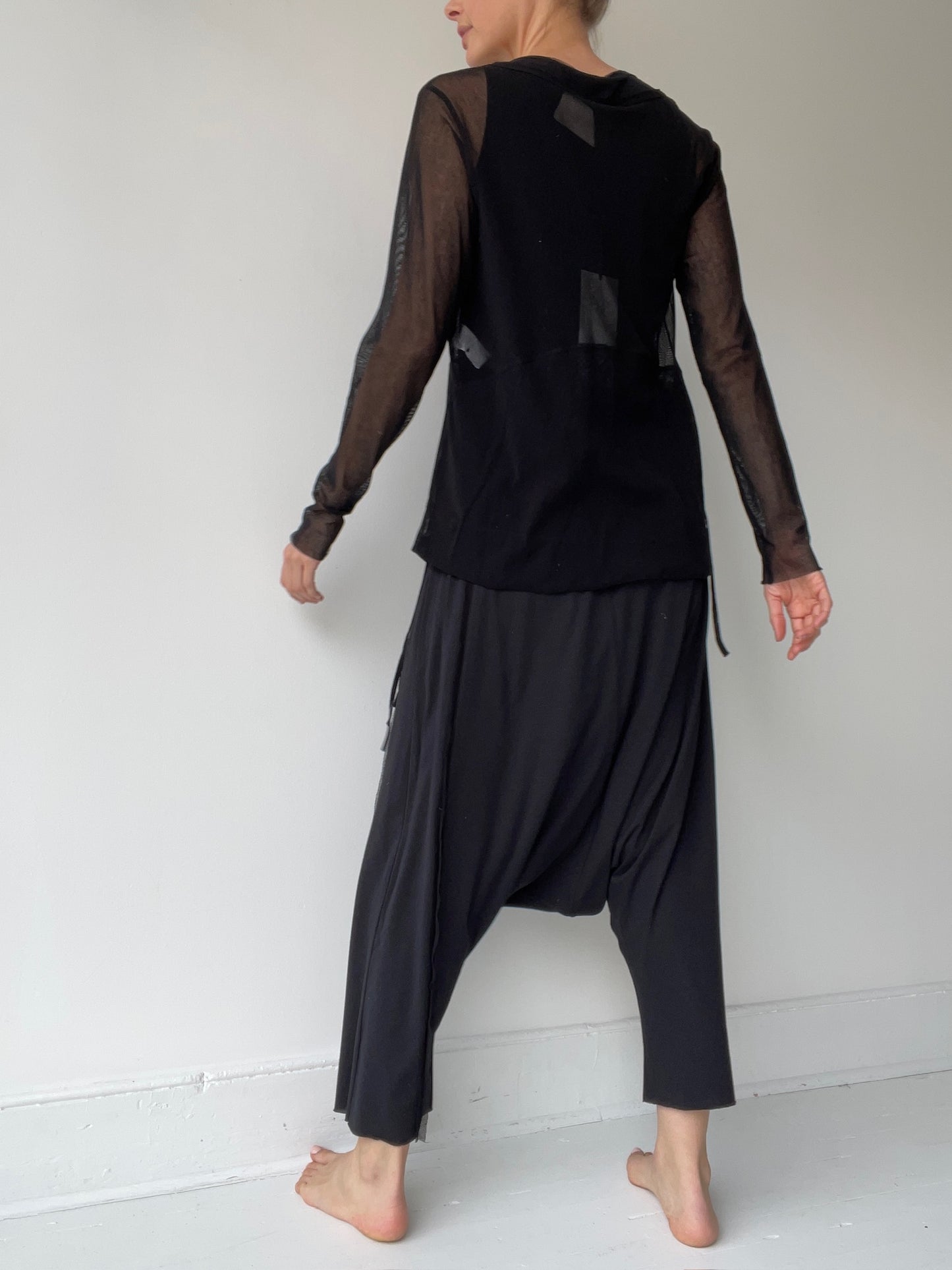 pal offner sheer loose jacket BLACK