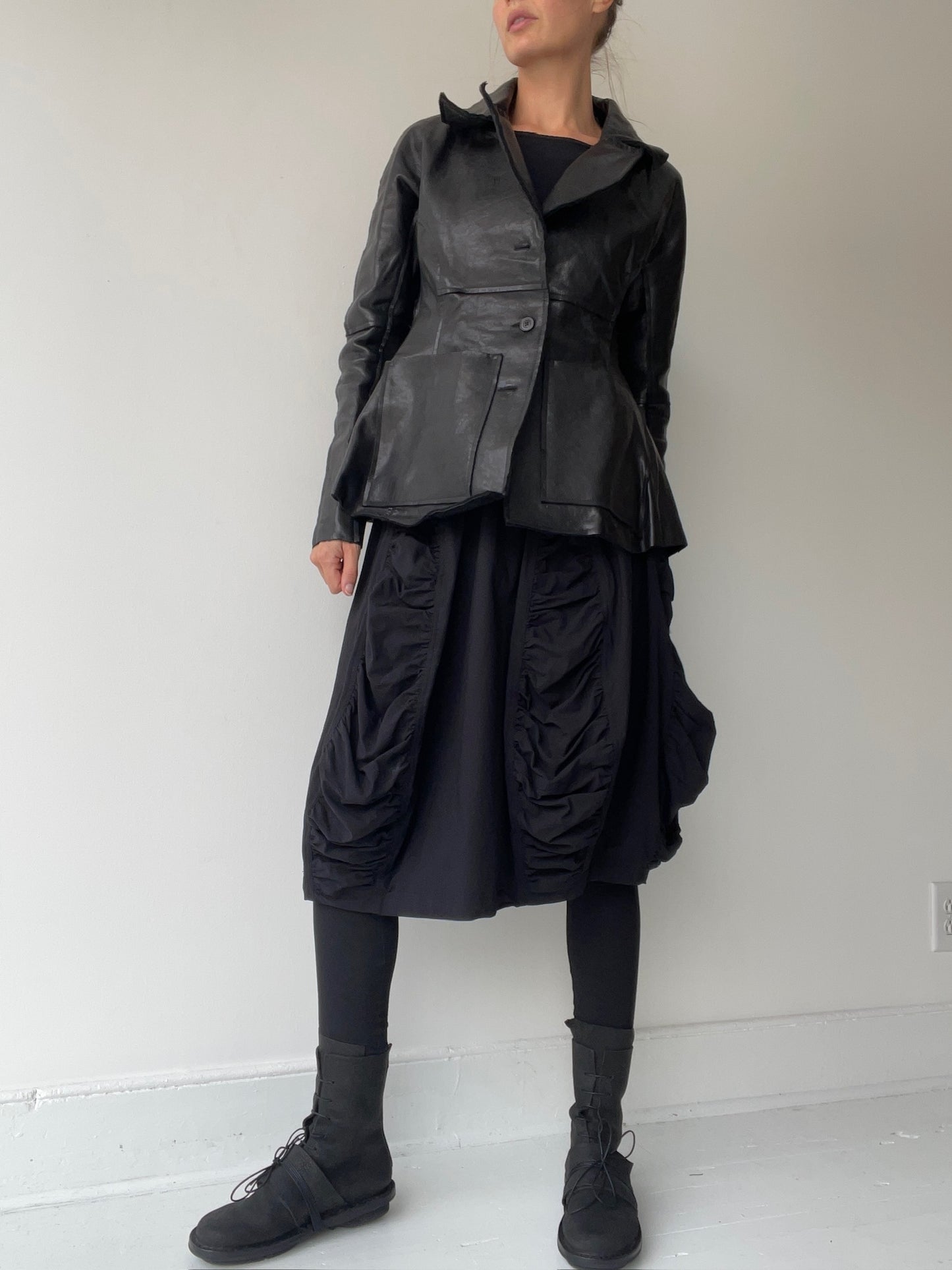 rundholz dip lamb leather jacket