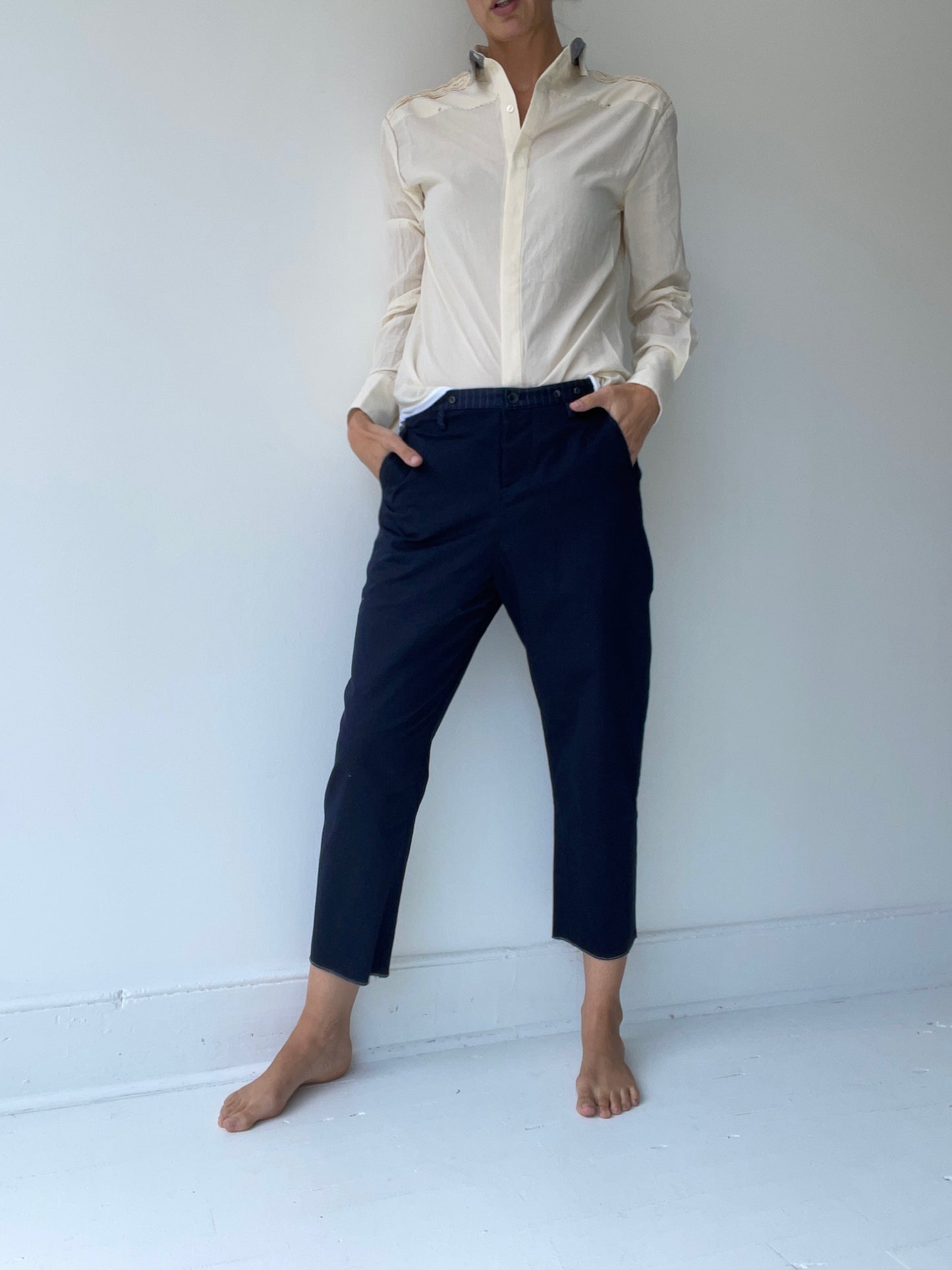umit unal straight leg trouser