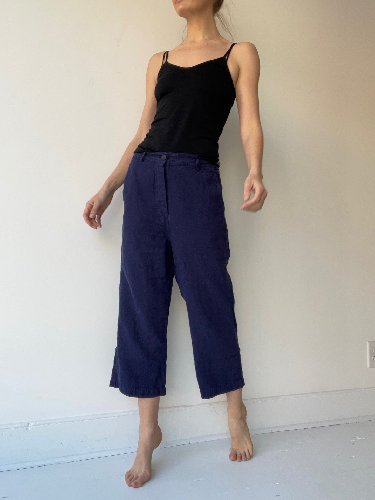 rundholz mainline enzian linen trouser