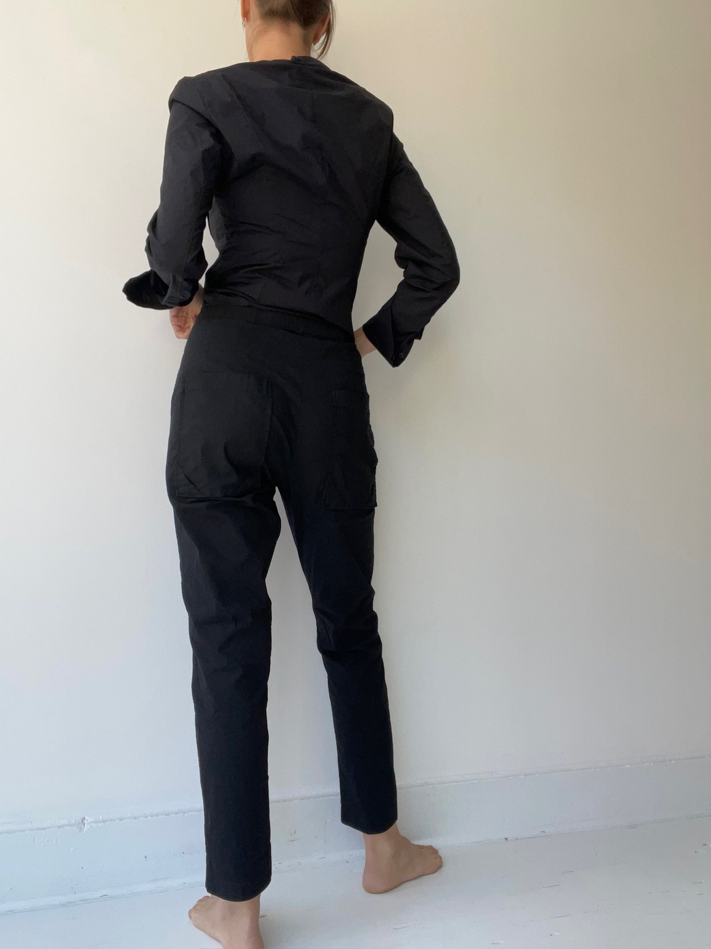 rundholz dip crepe trousers