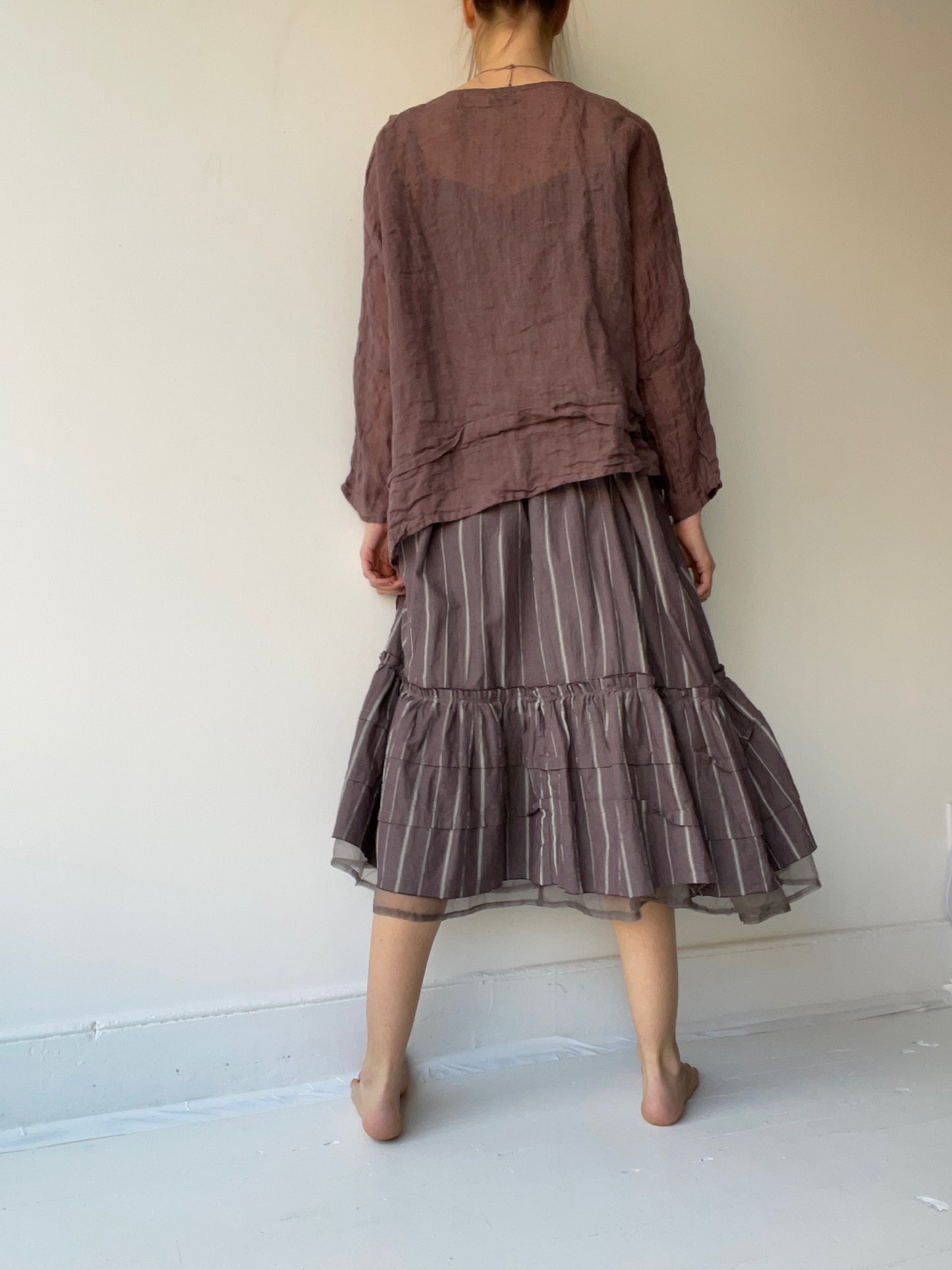 crop creased tank