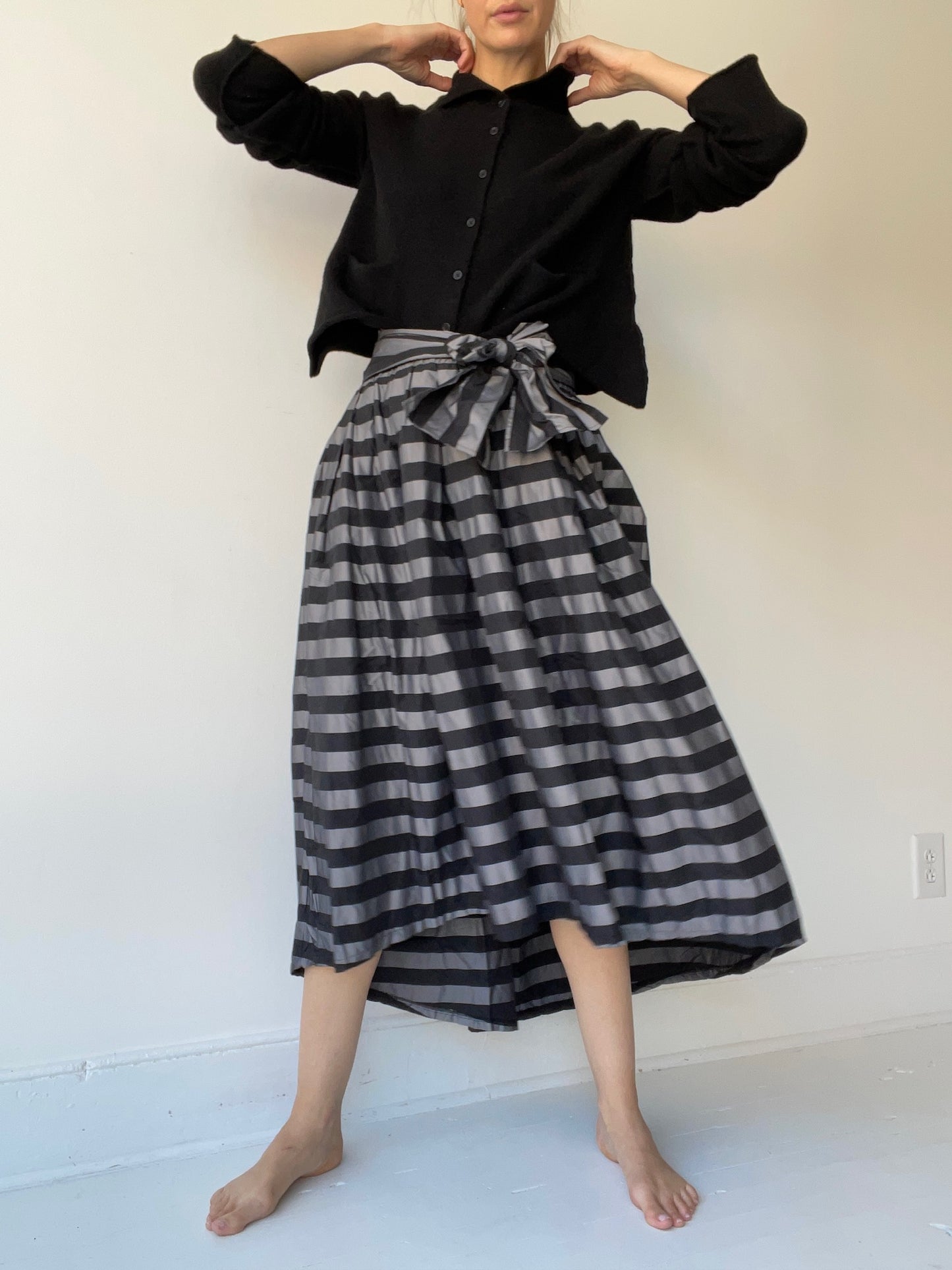 plü stripe t skirt