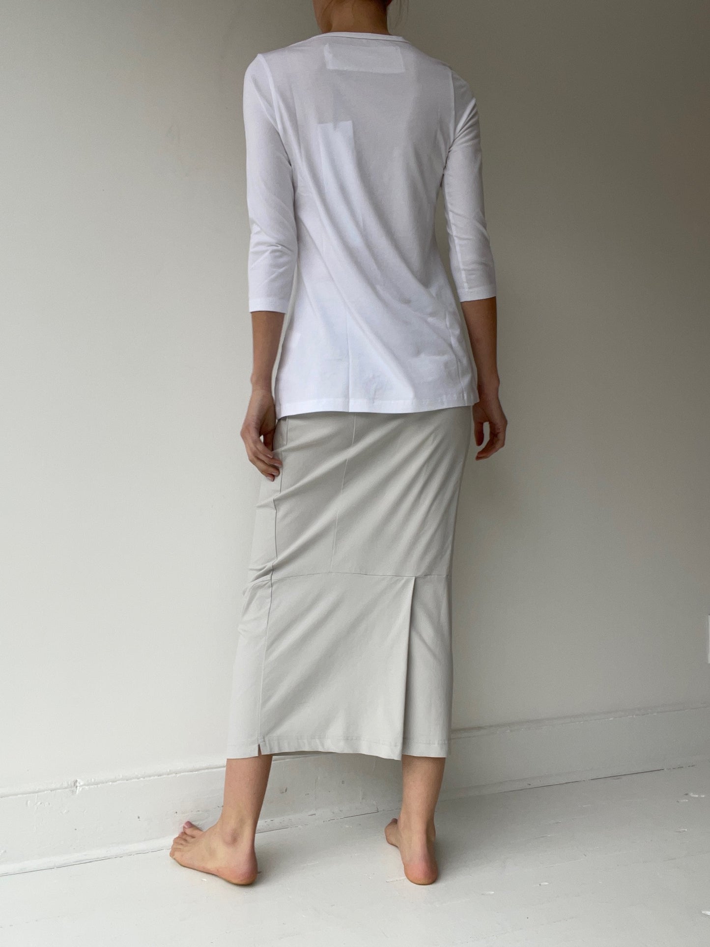 rundholz black label 3/4 white tee