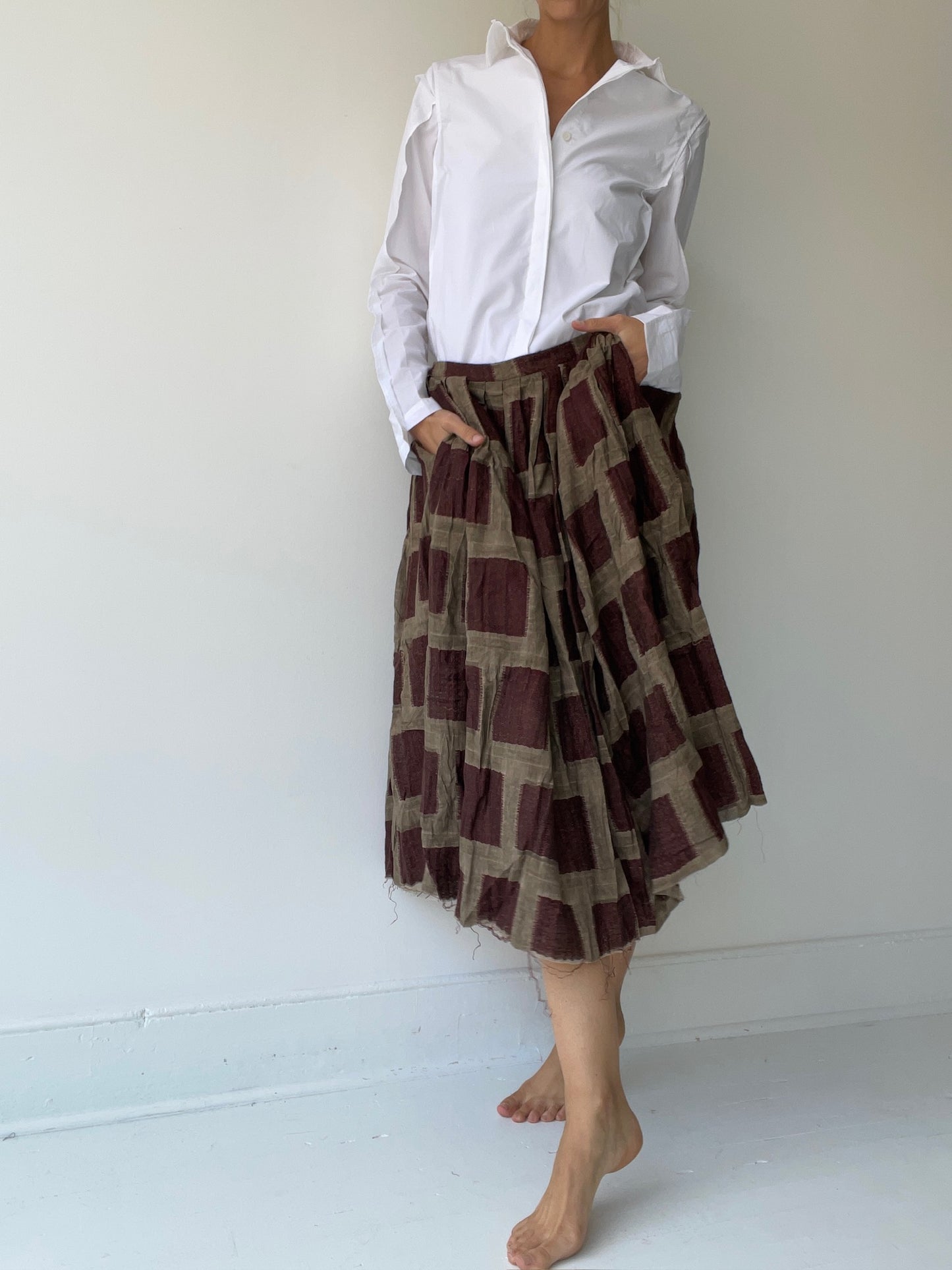 aleksandr manamïs washed tortoise plissè skirt