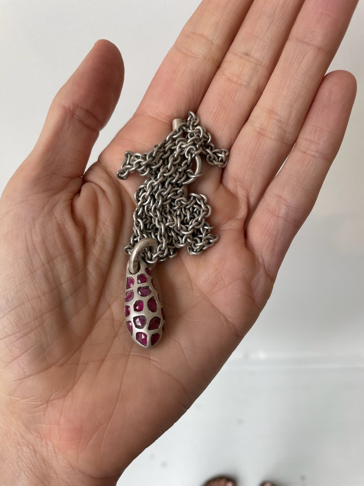 parts of 4 ruby chrysalis necklace