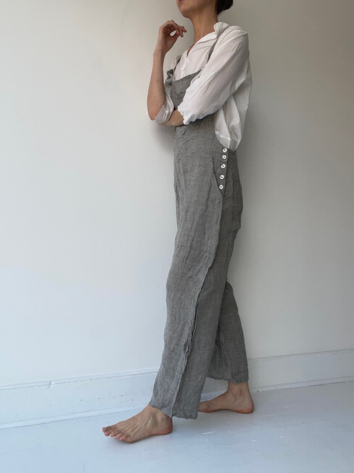 sula chambray overalls