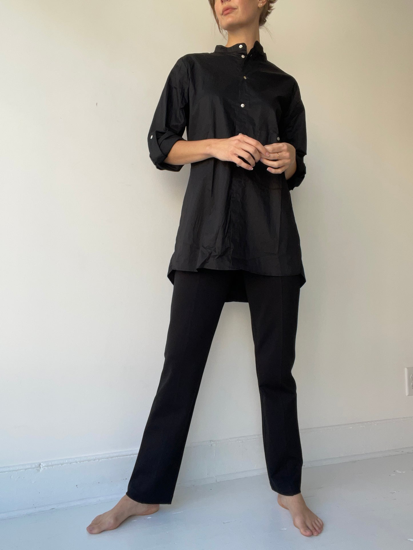 aleksandr manamïs mandarin classic shirt