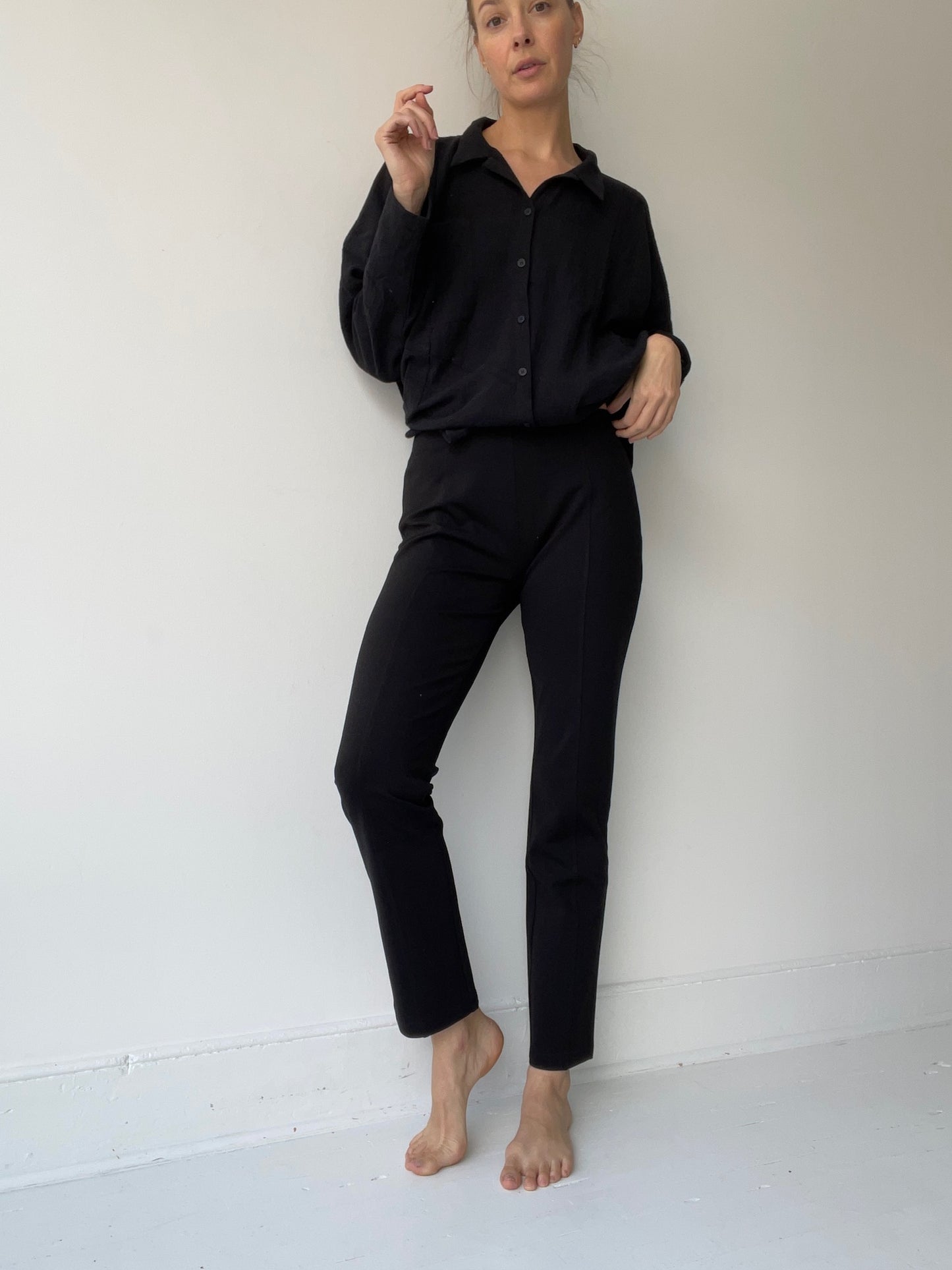 pal offner straight fitted trousers