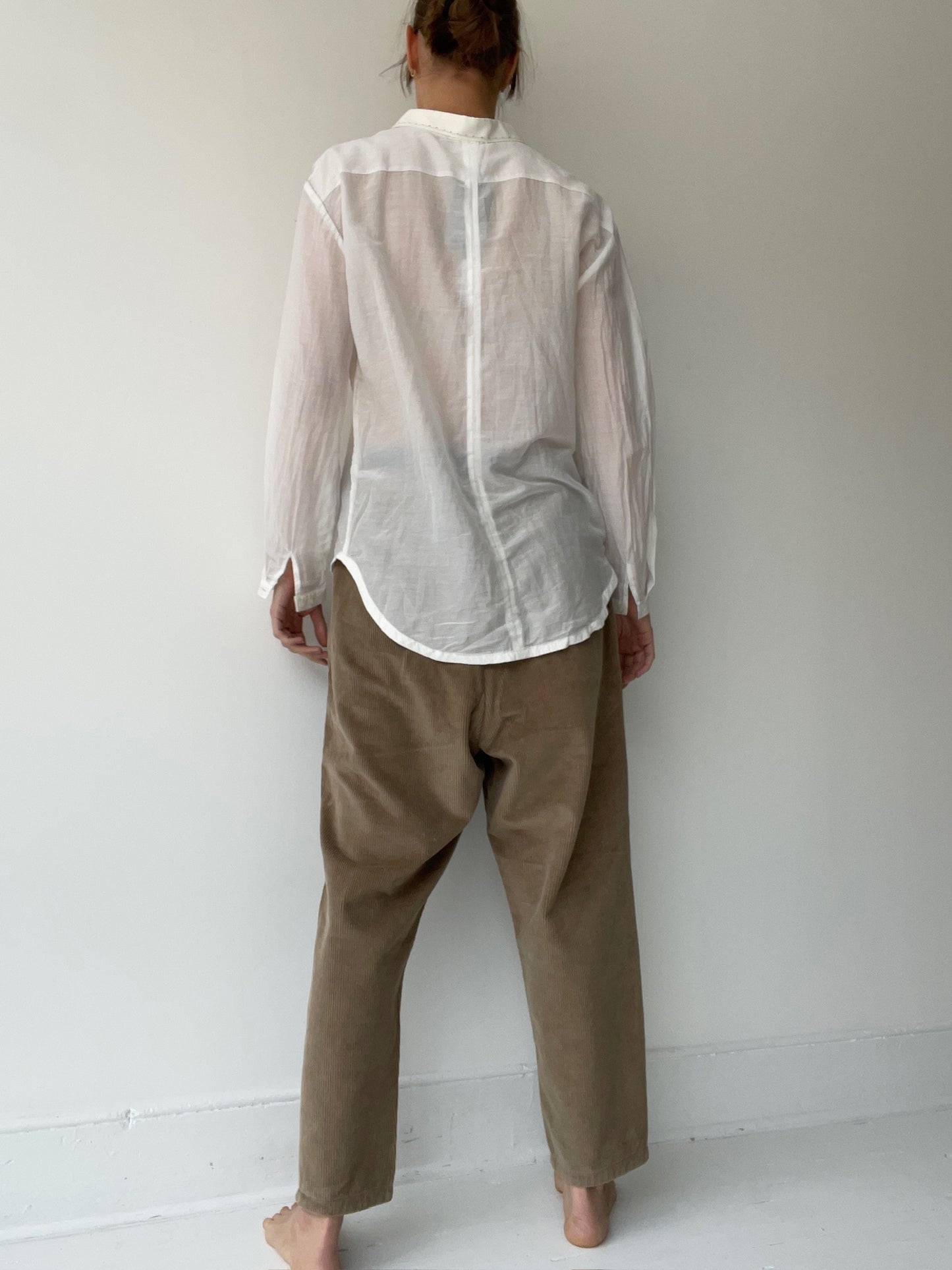 umit unal stitched collar blouse