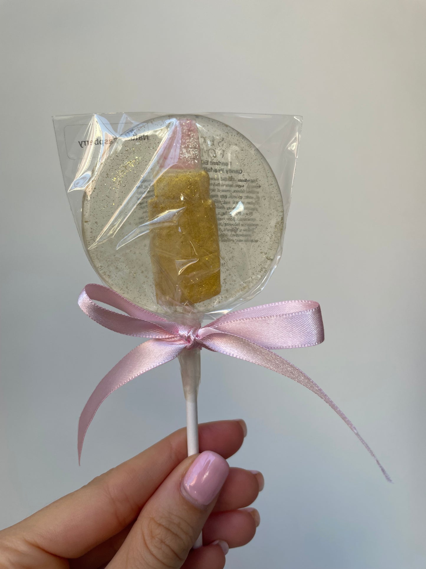 pink lipstick lollipop