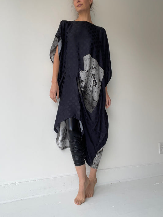 barbara bologna black piega dress