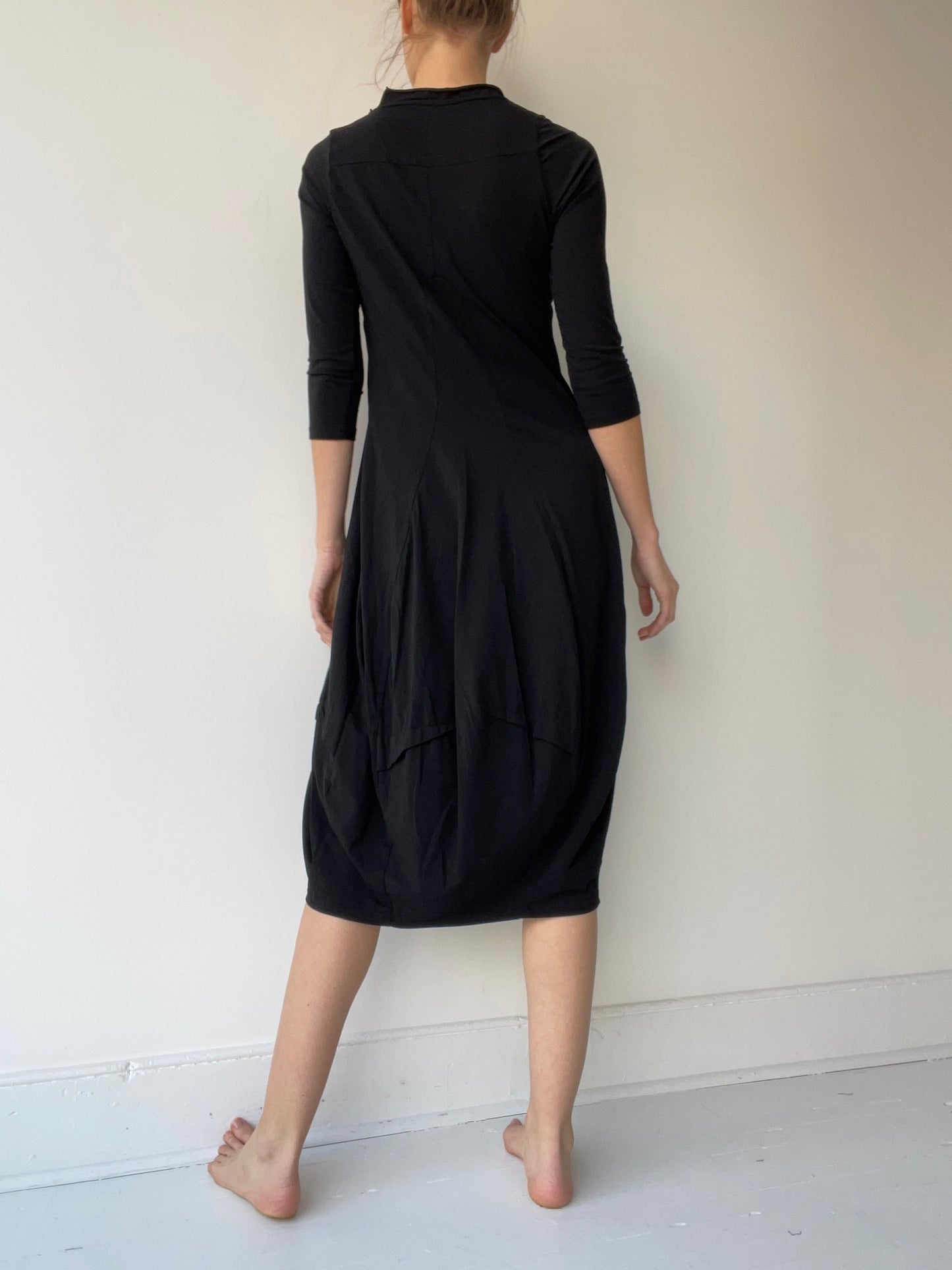 rundholz black label black soft jersey dress