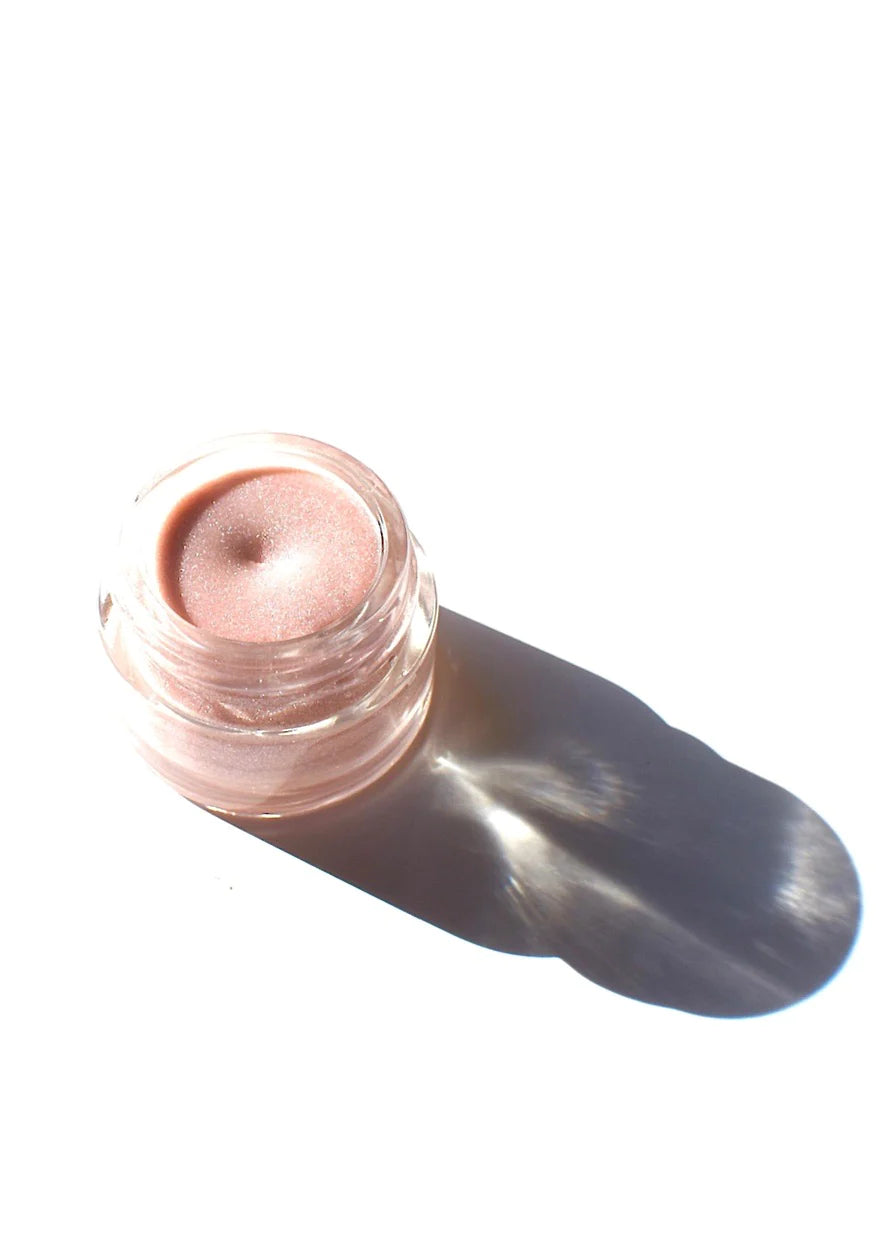 plant makeup pink puffy cloud shimmer balm