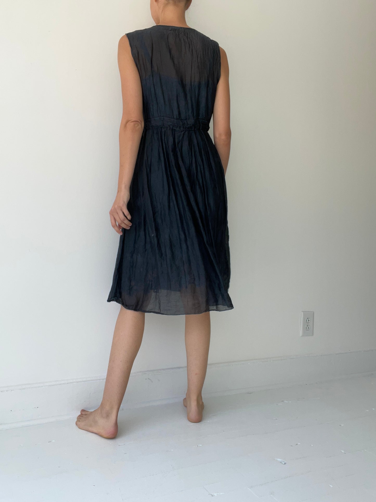 preloved sheer black dress