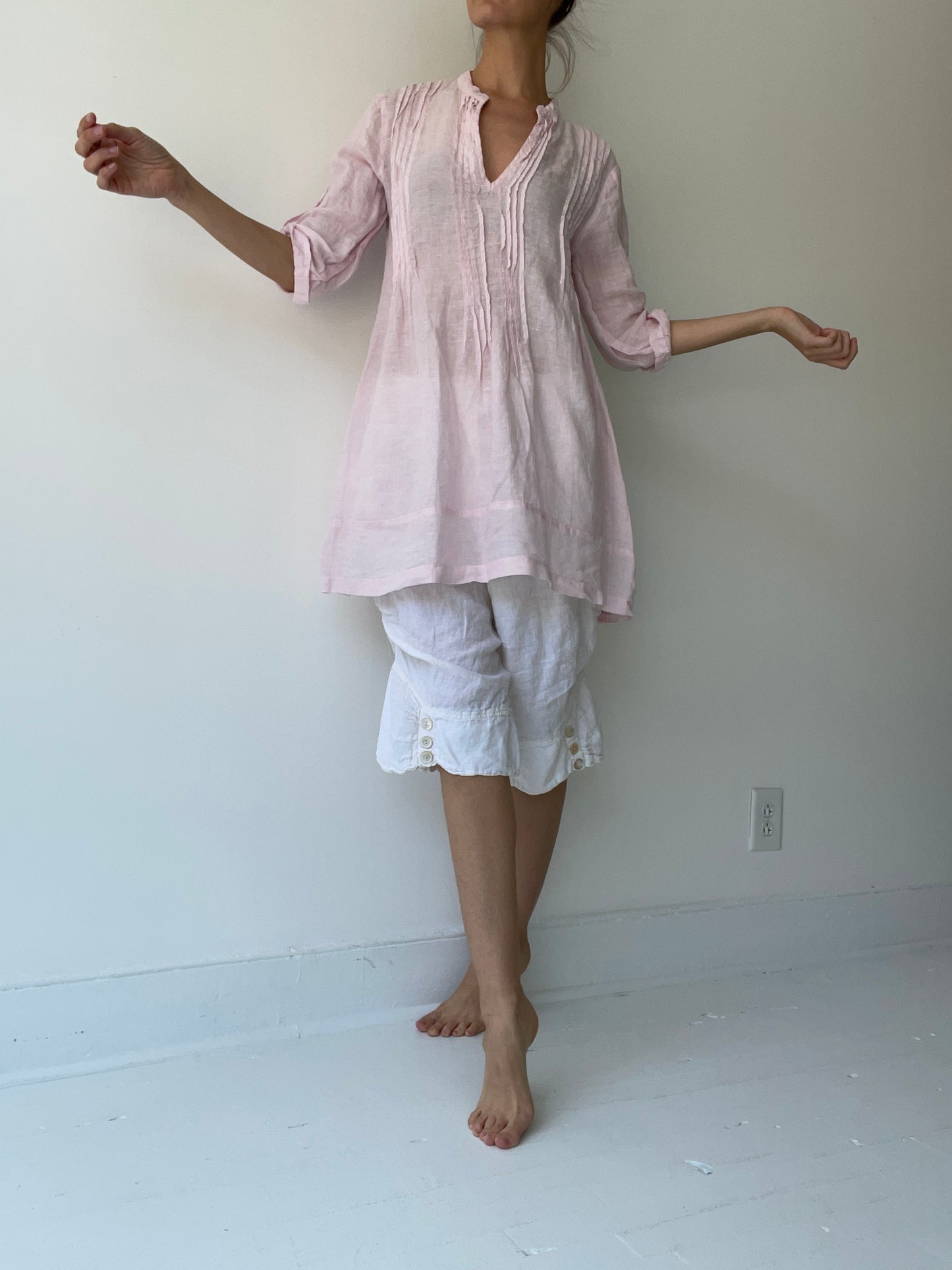 preloved pink tunic