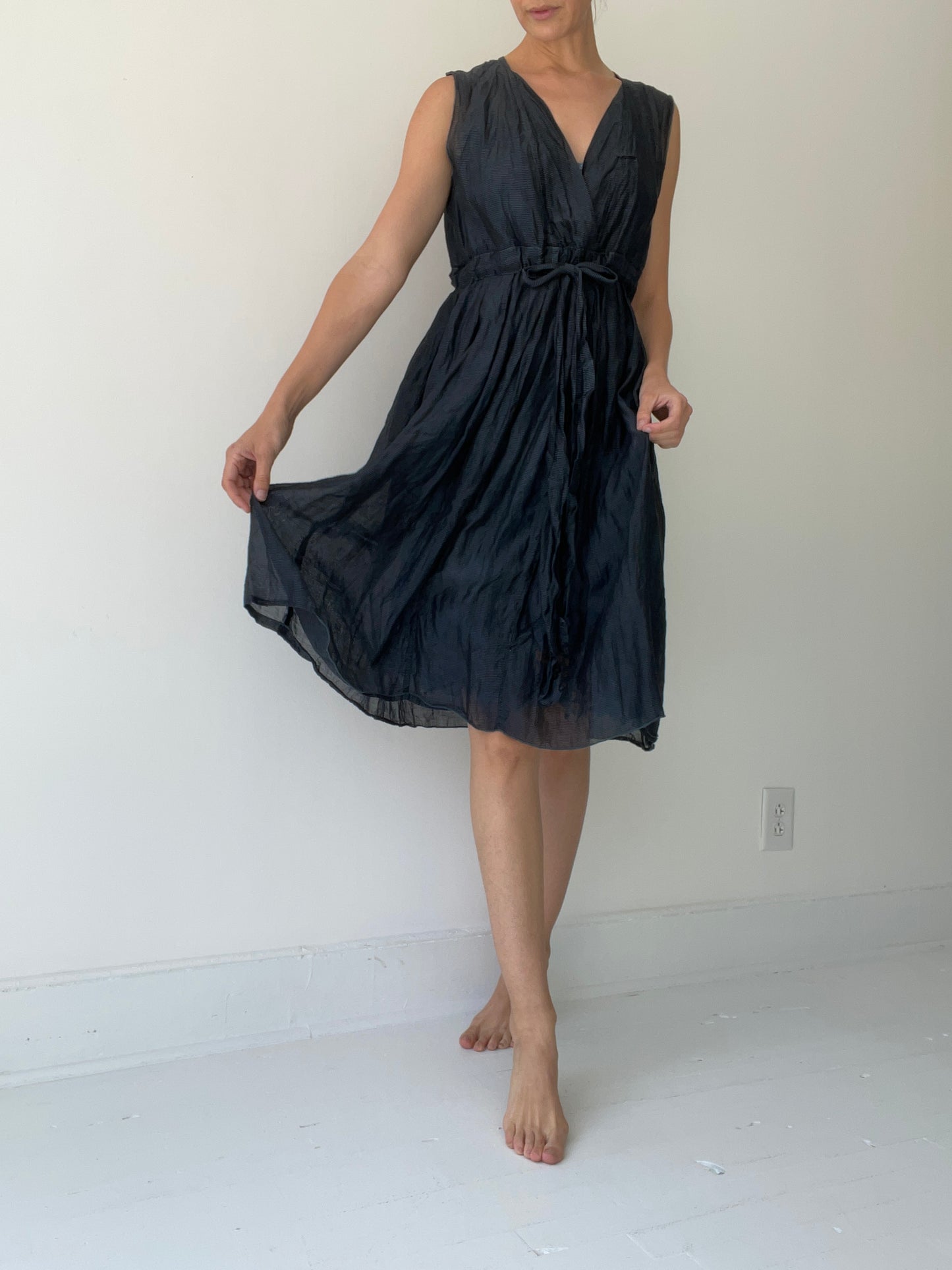 preloved sheer black dress