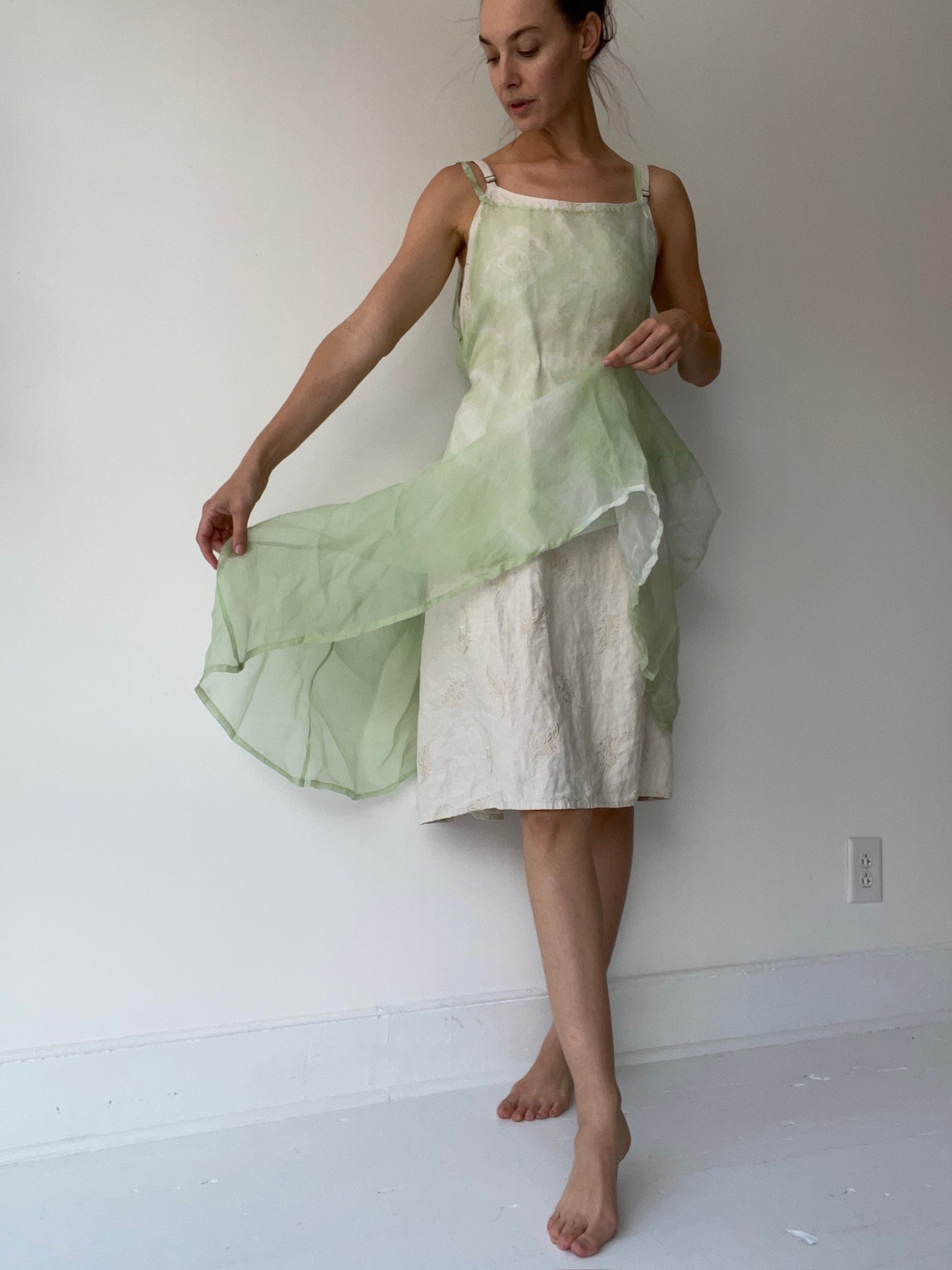 tie dye plain slip