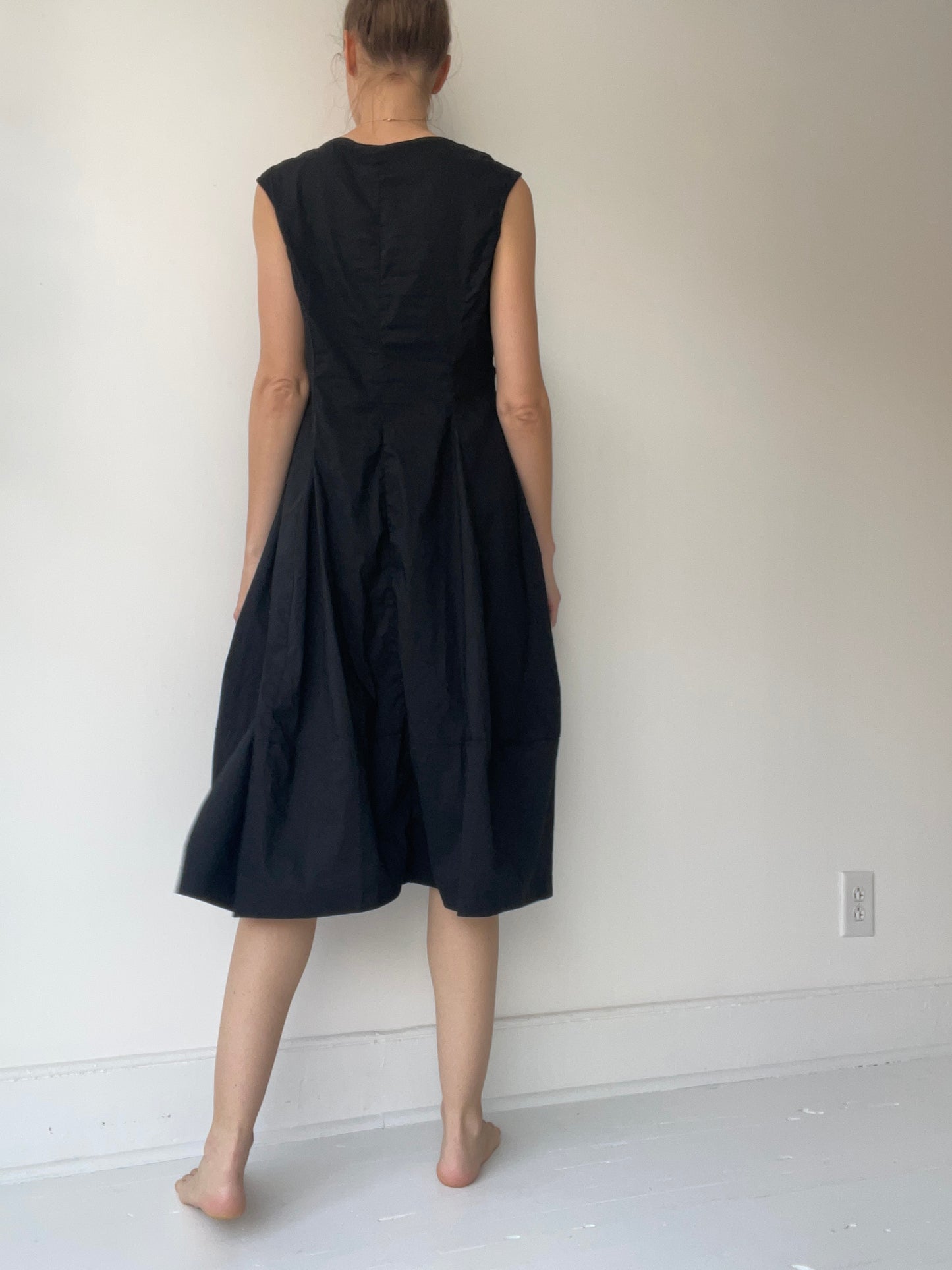 seamed patch dress