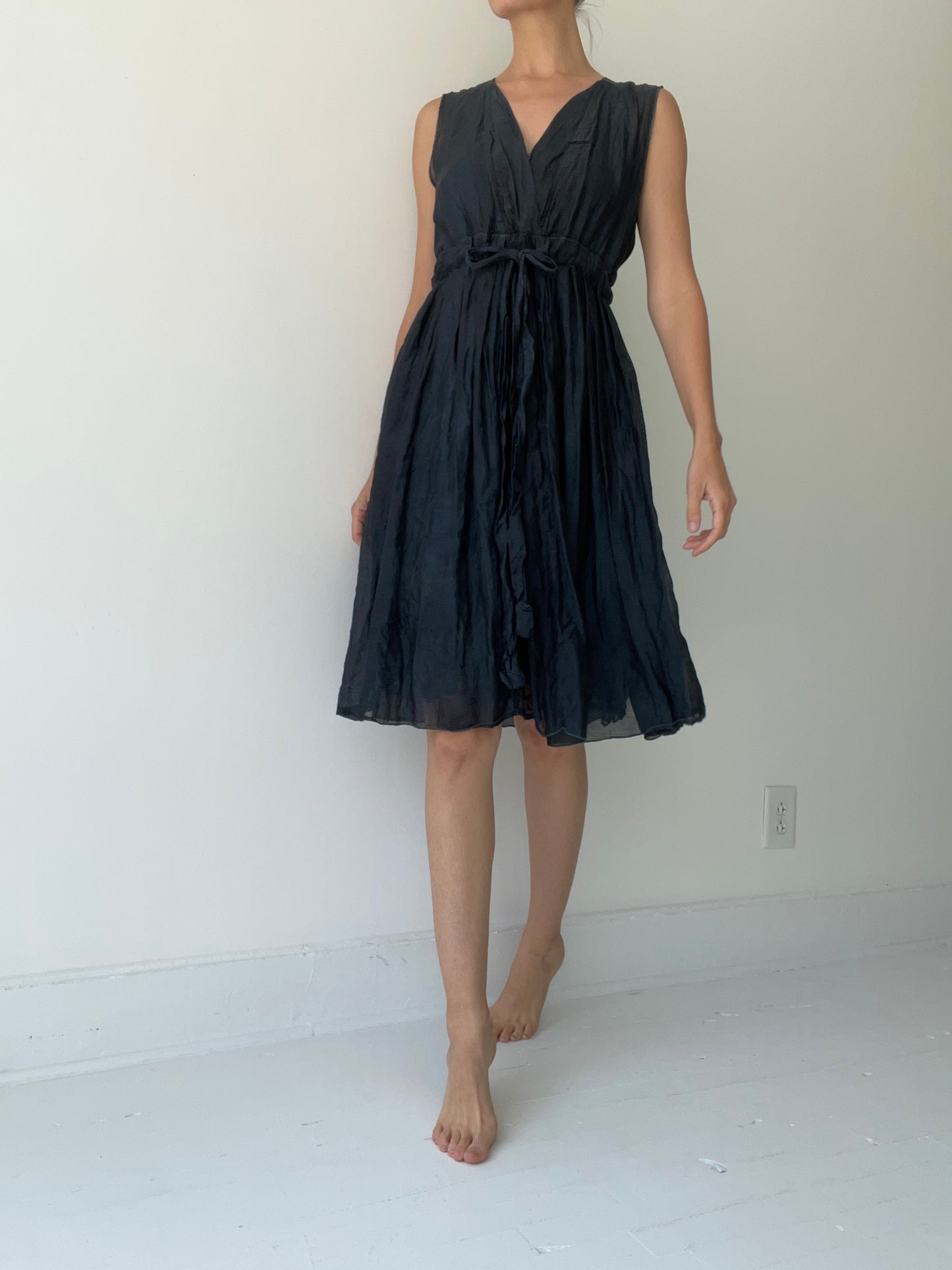 preloved sheer black dress