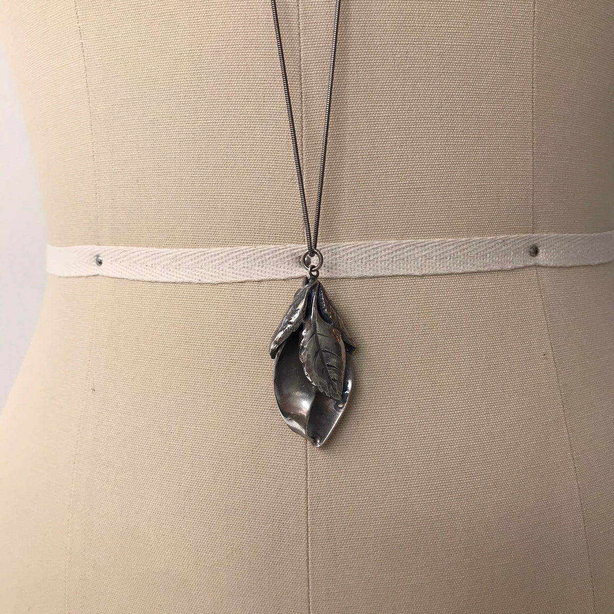 GOTI SILVER LEAF CHAIN NECKLACE_CN213 - www.minik.hr