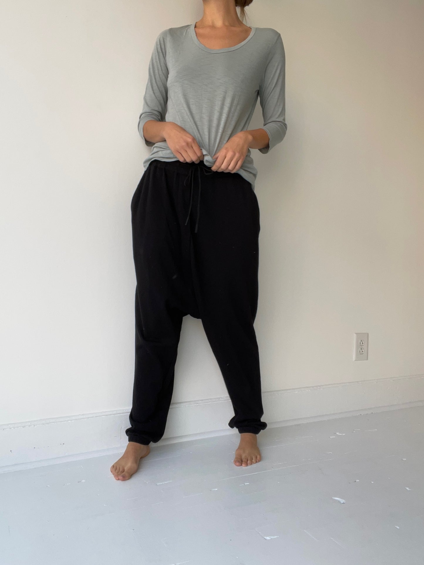 it is well misty sage 3/4 sleeve tee