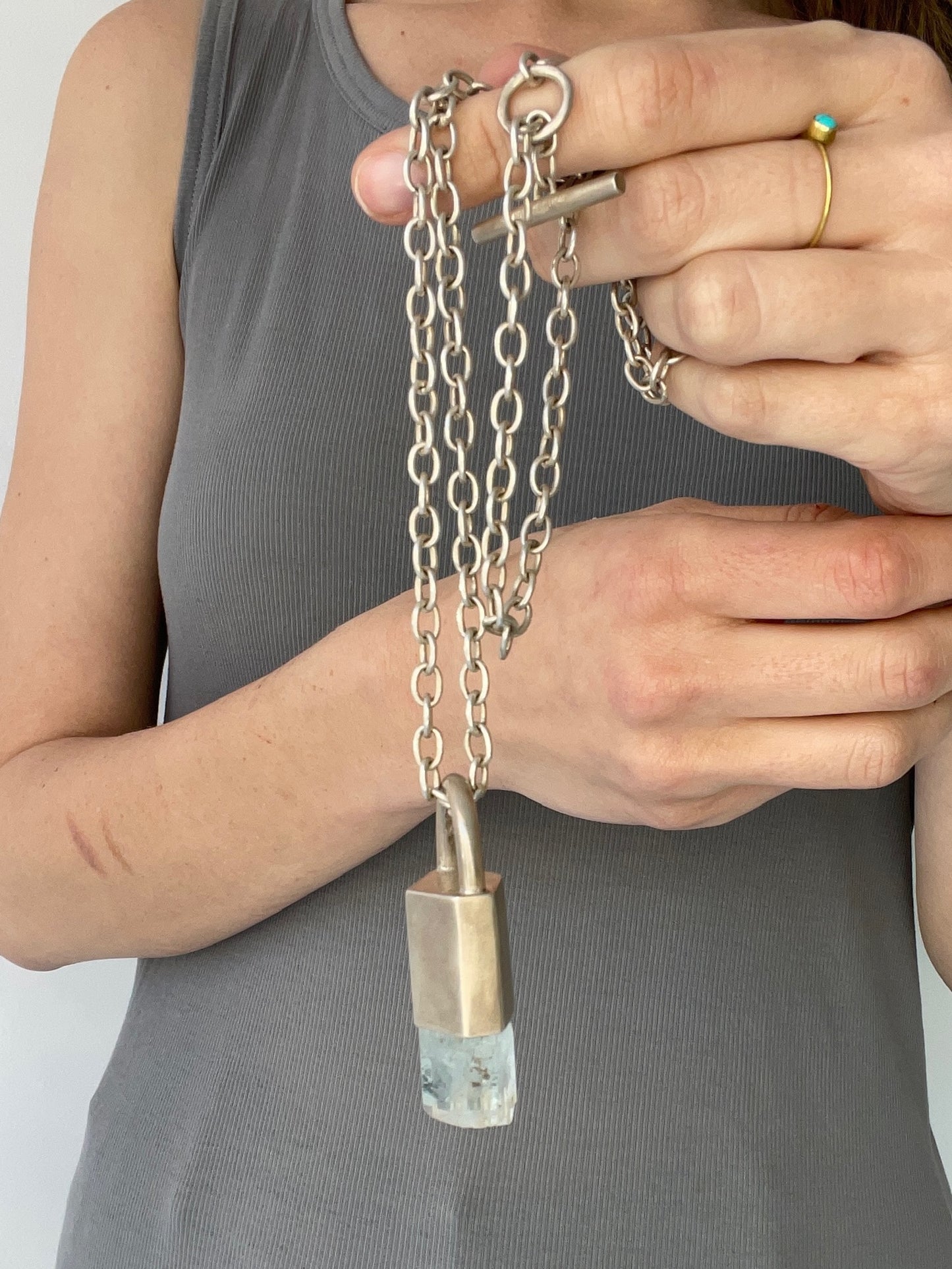 parts of 4 aquamarine talisman large