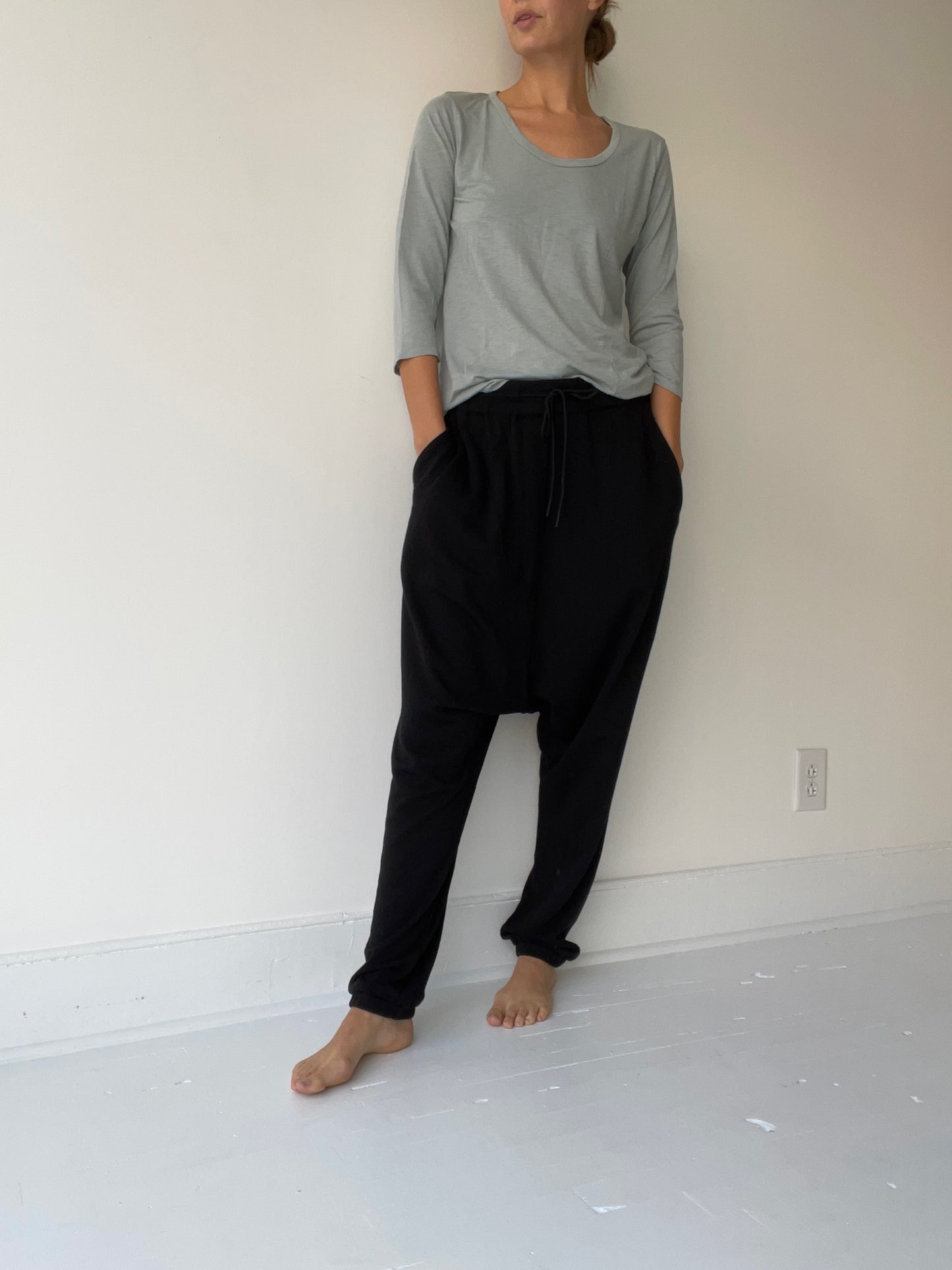 it is well misty sage 3/4 sleeve tee