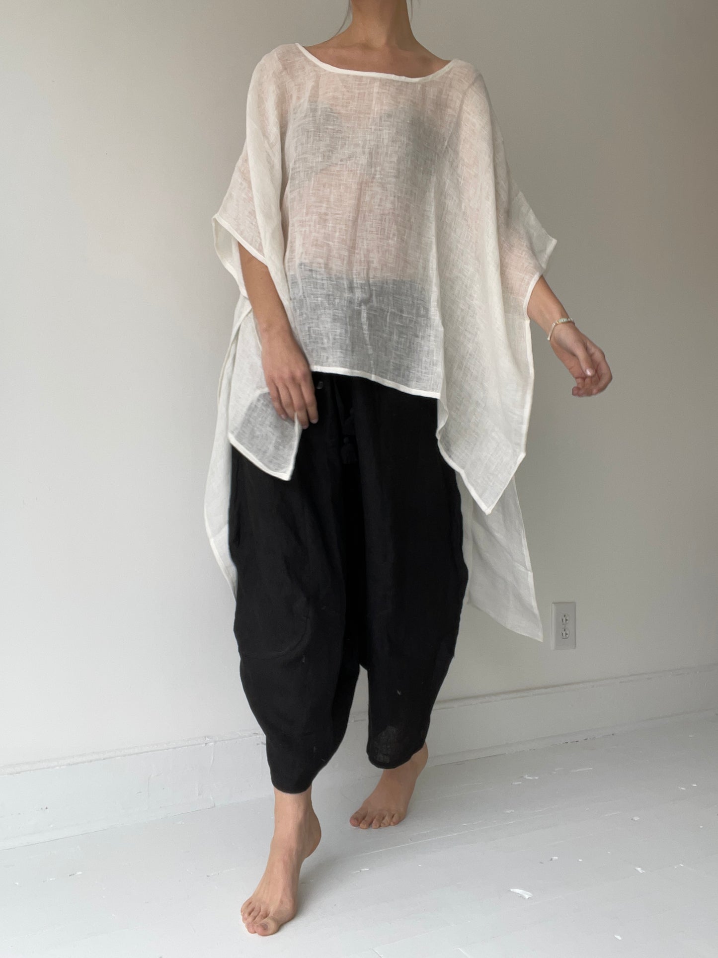 a linen poncho top by alamwar 100