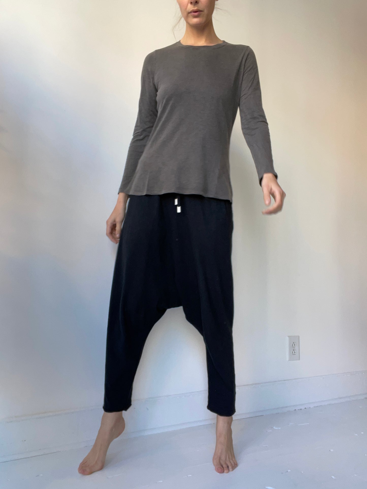 it is well charcoal long sleeve crewneck