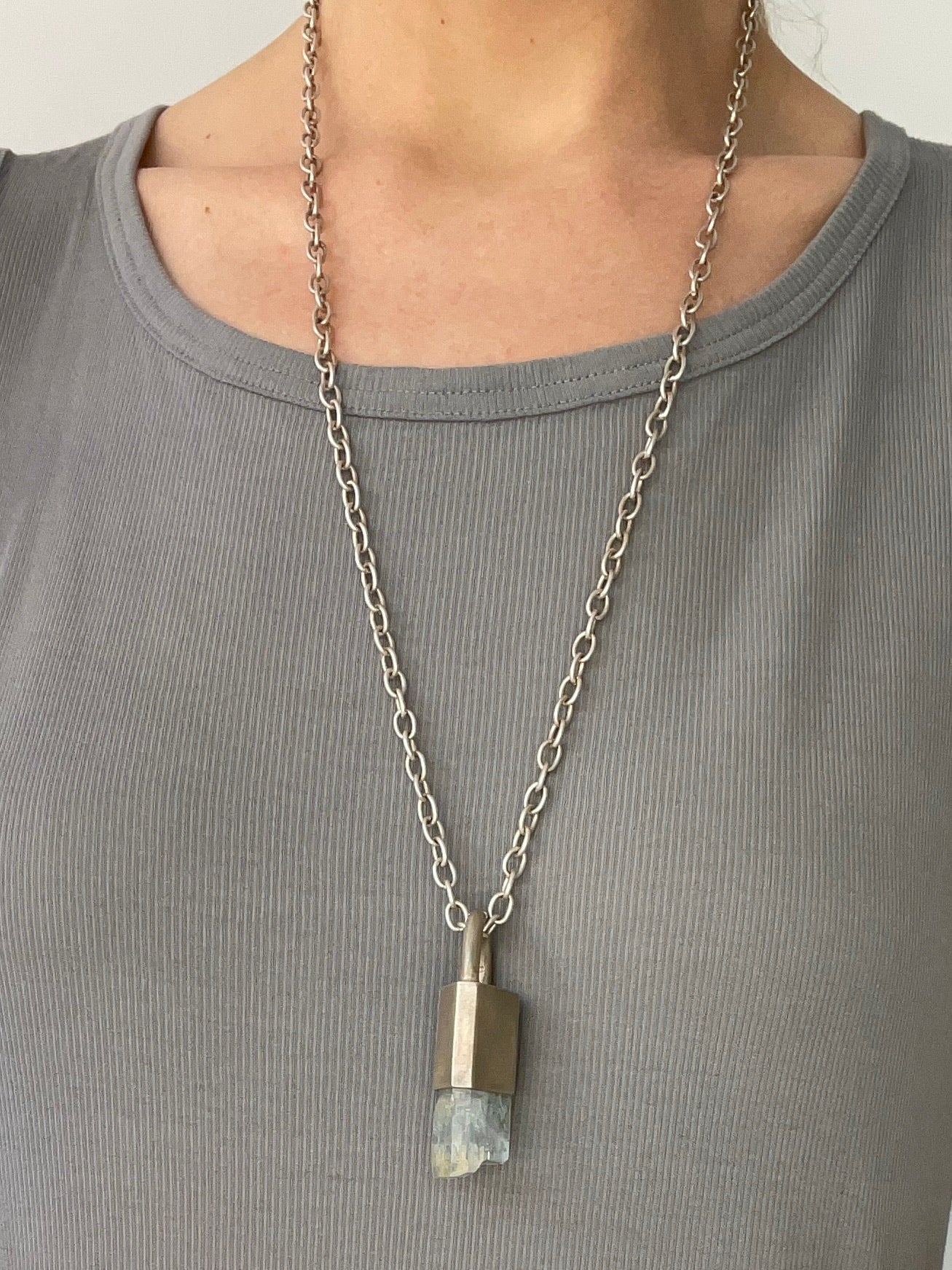 parts of 4 aquamarine talisman large