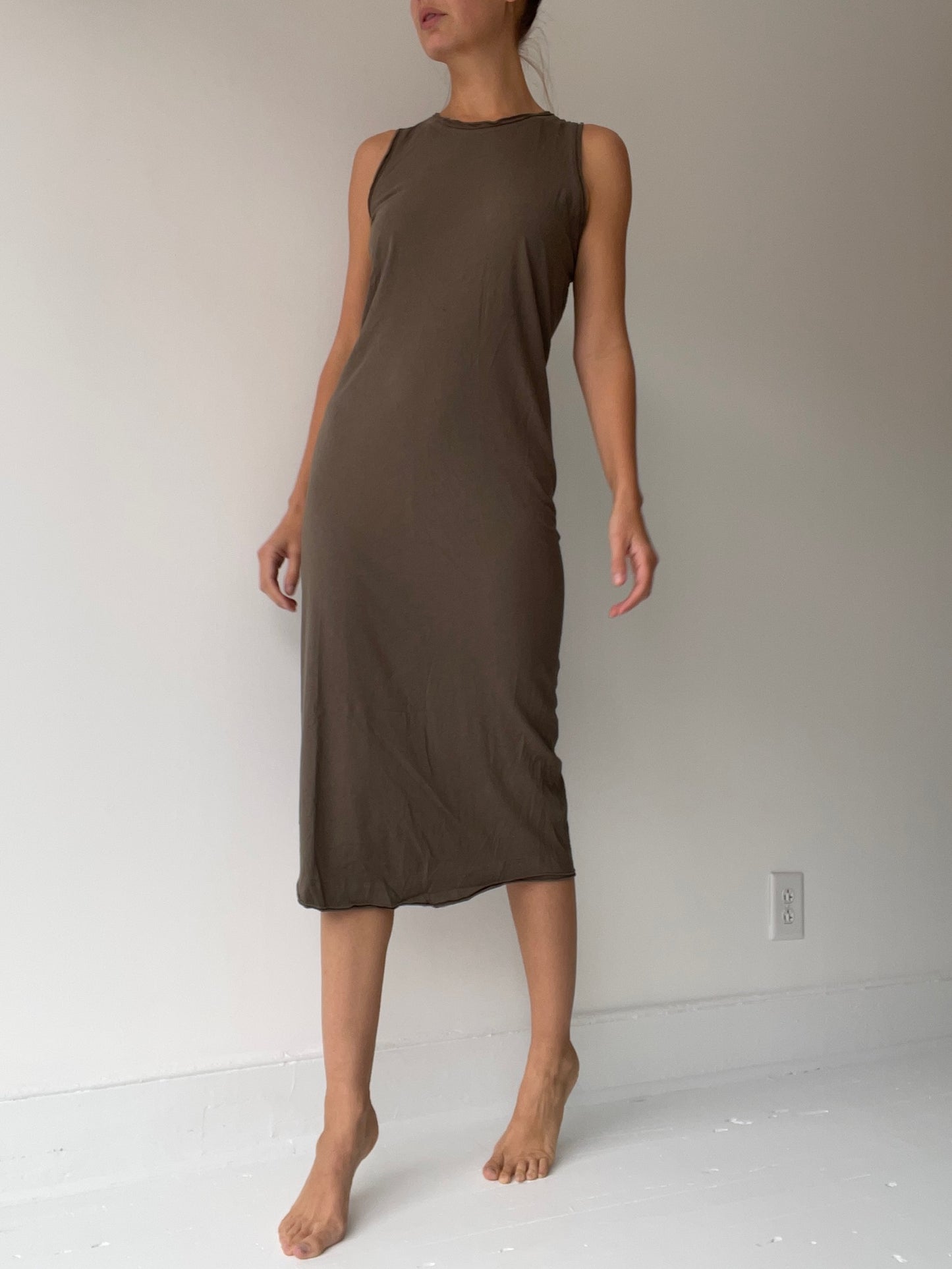 rundholz dip cotton tank dress