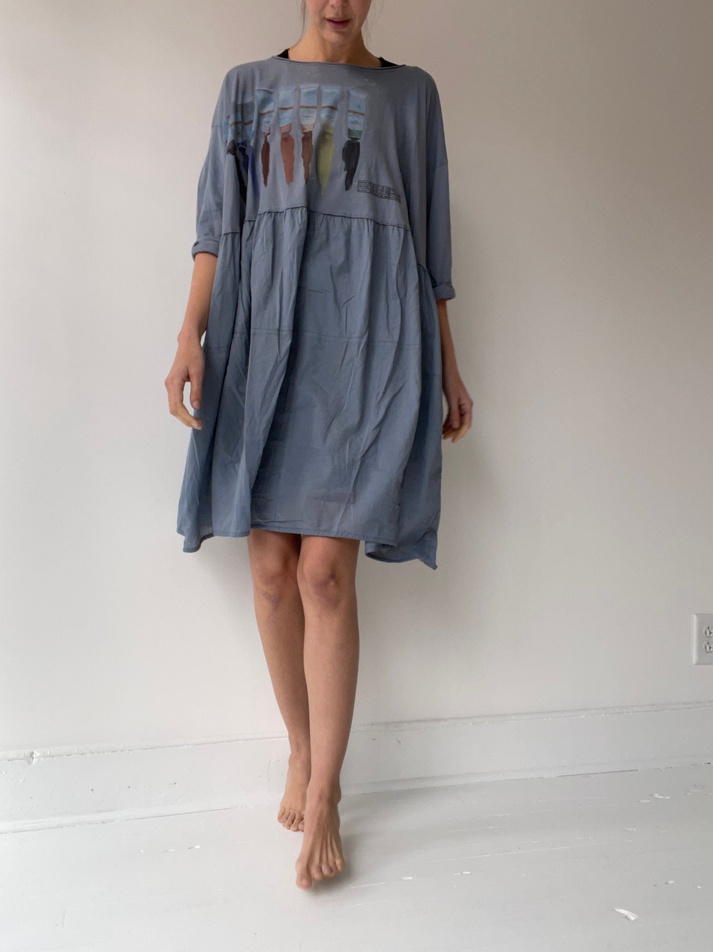 watercolor dress