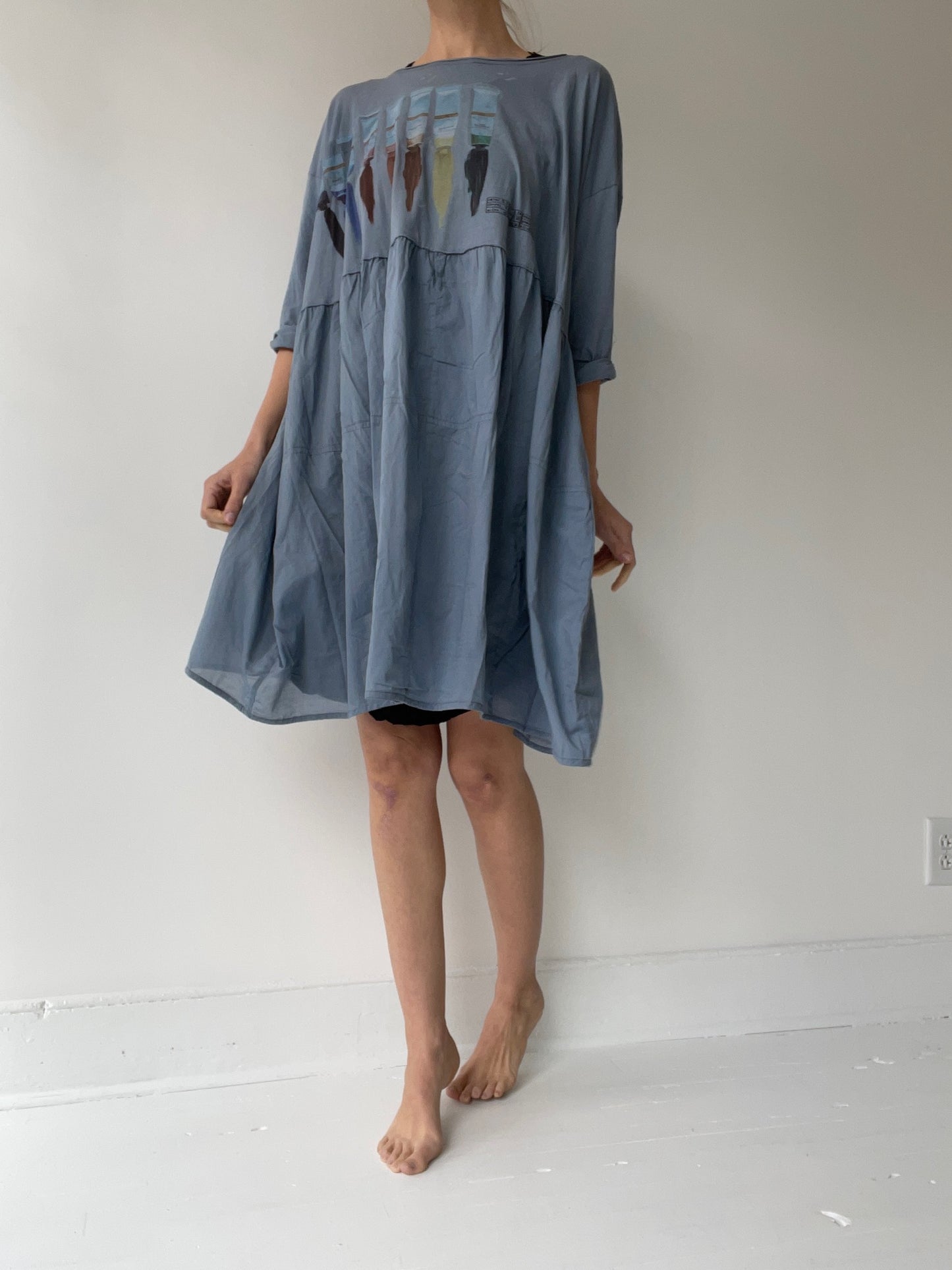 watercolor dress