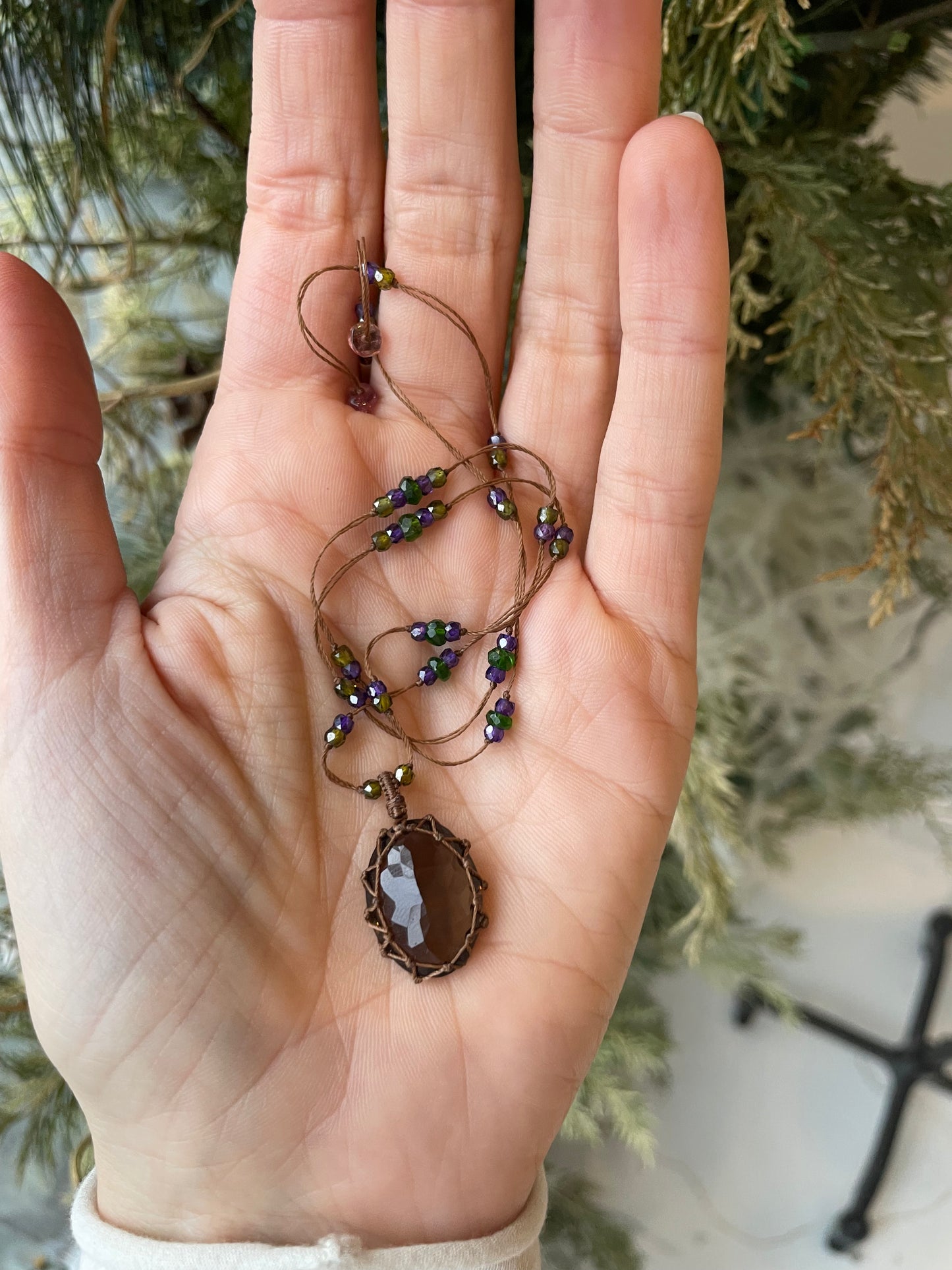 smokey quartz pendant