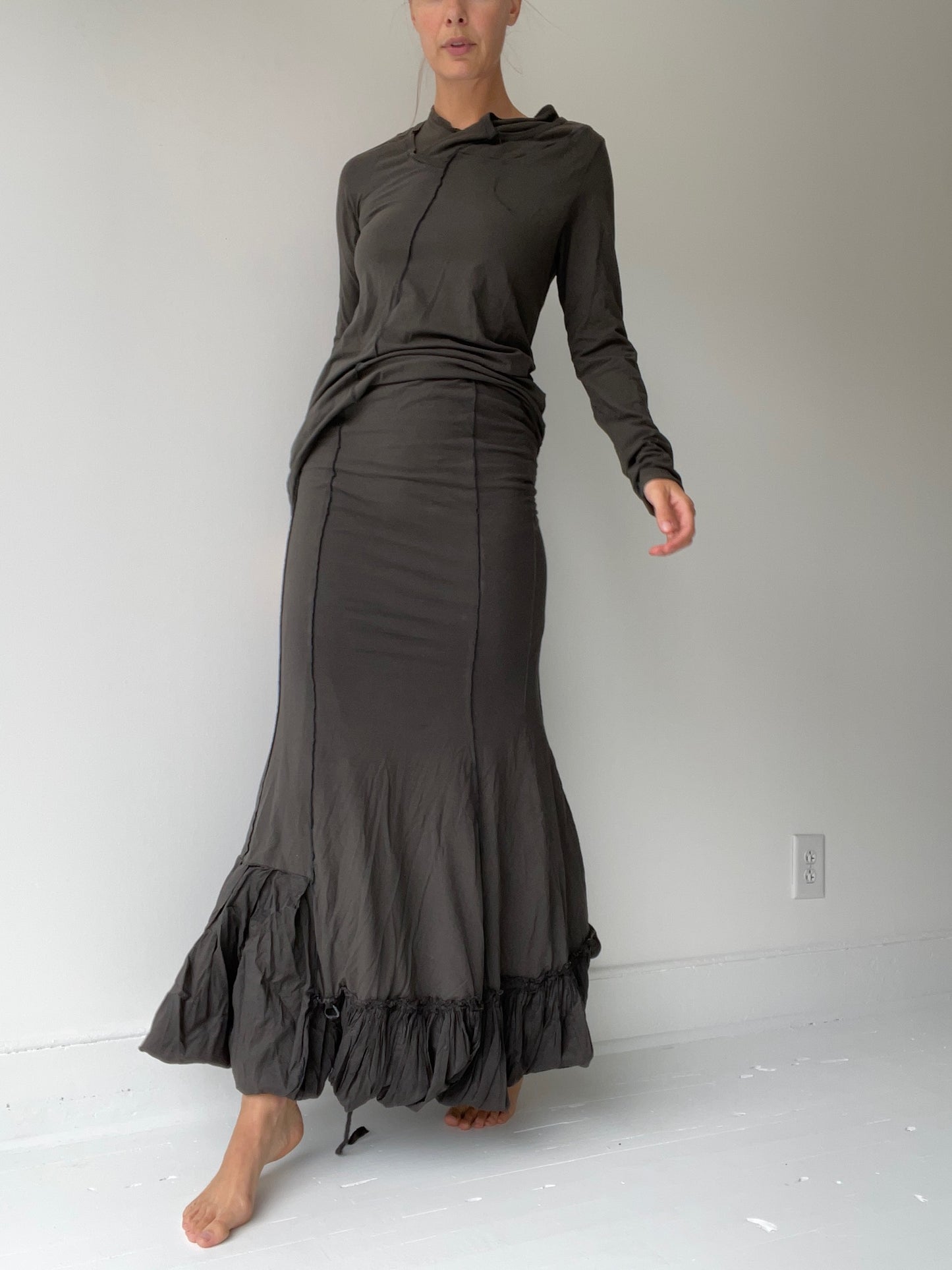rundholz dip stretch seam skirt