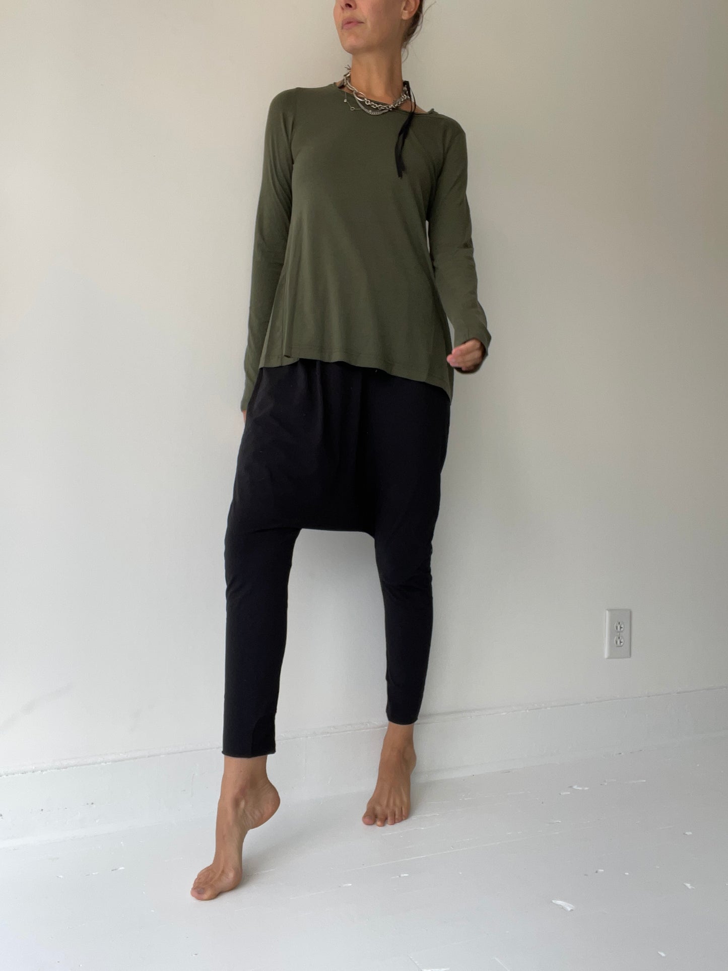 rundholz black label blend tee OLIVE