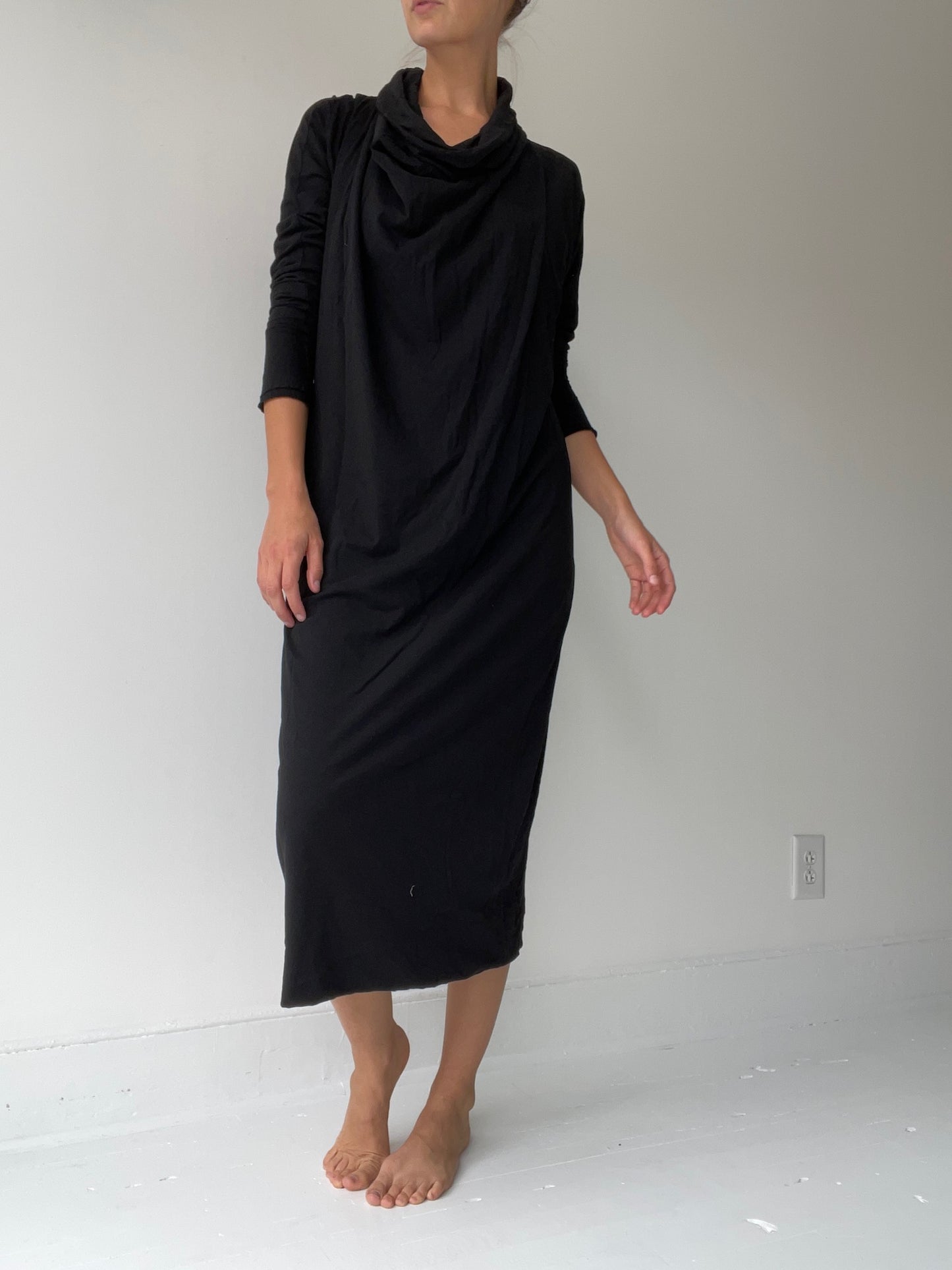 rundholz dip long cowl dress