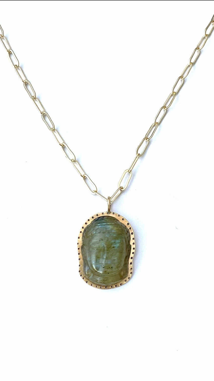 cpl jewelry labradorite buddha necklace