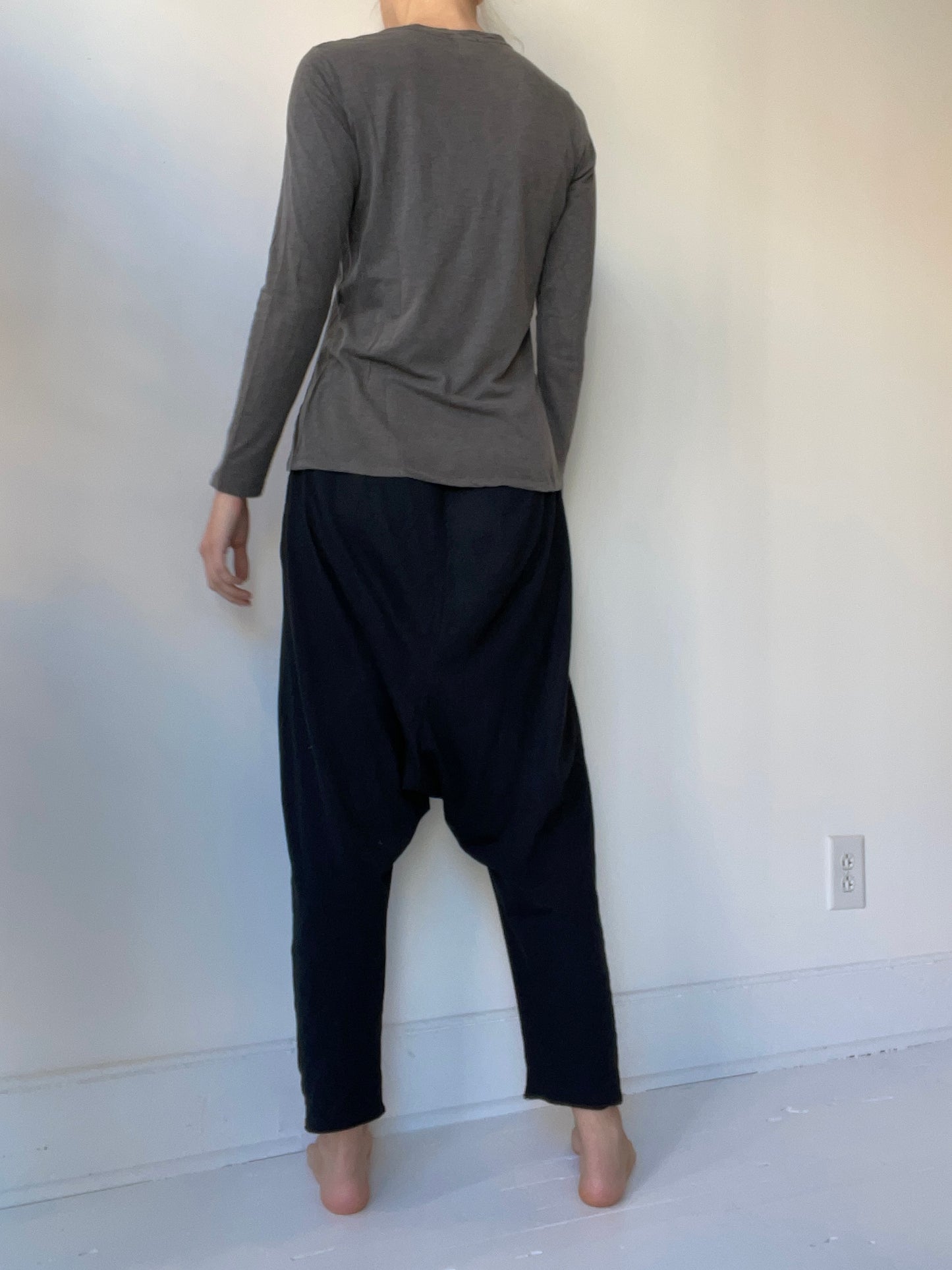 it is well charcoal long sleeve crewneck